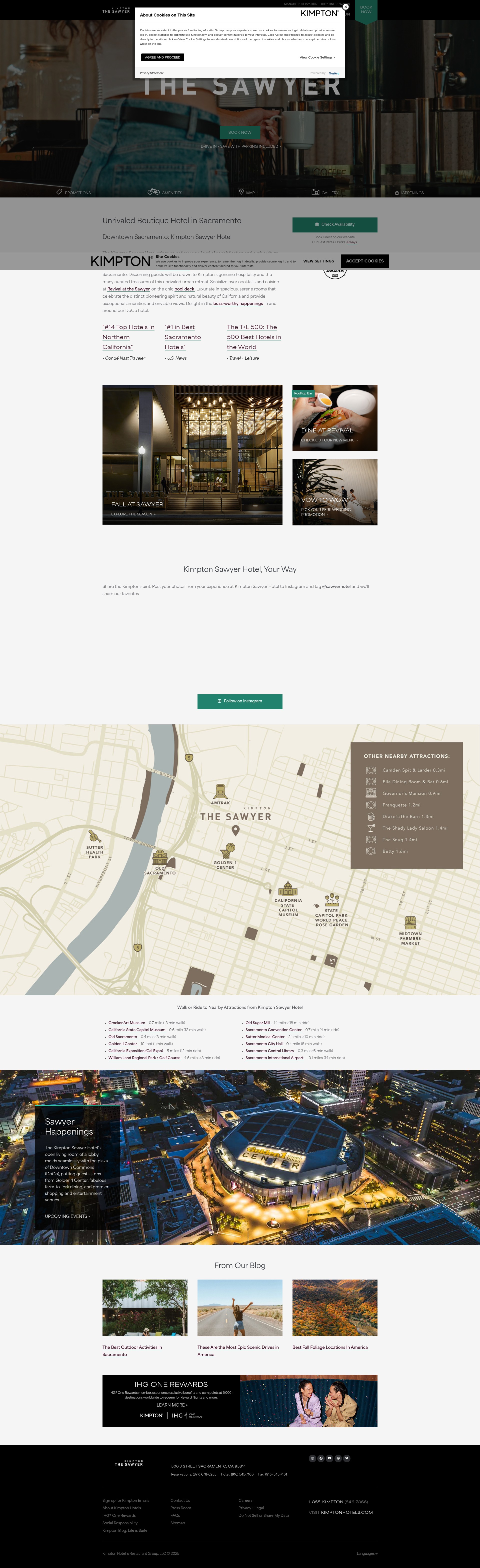 Screenshot of www.sawyerhotel.com