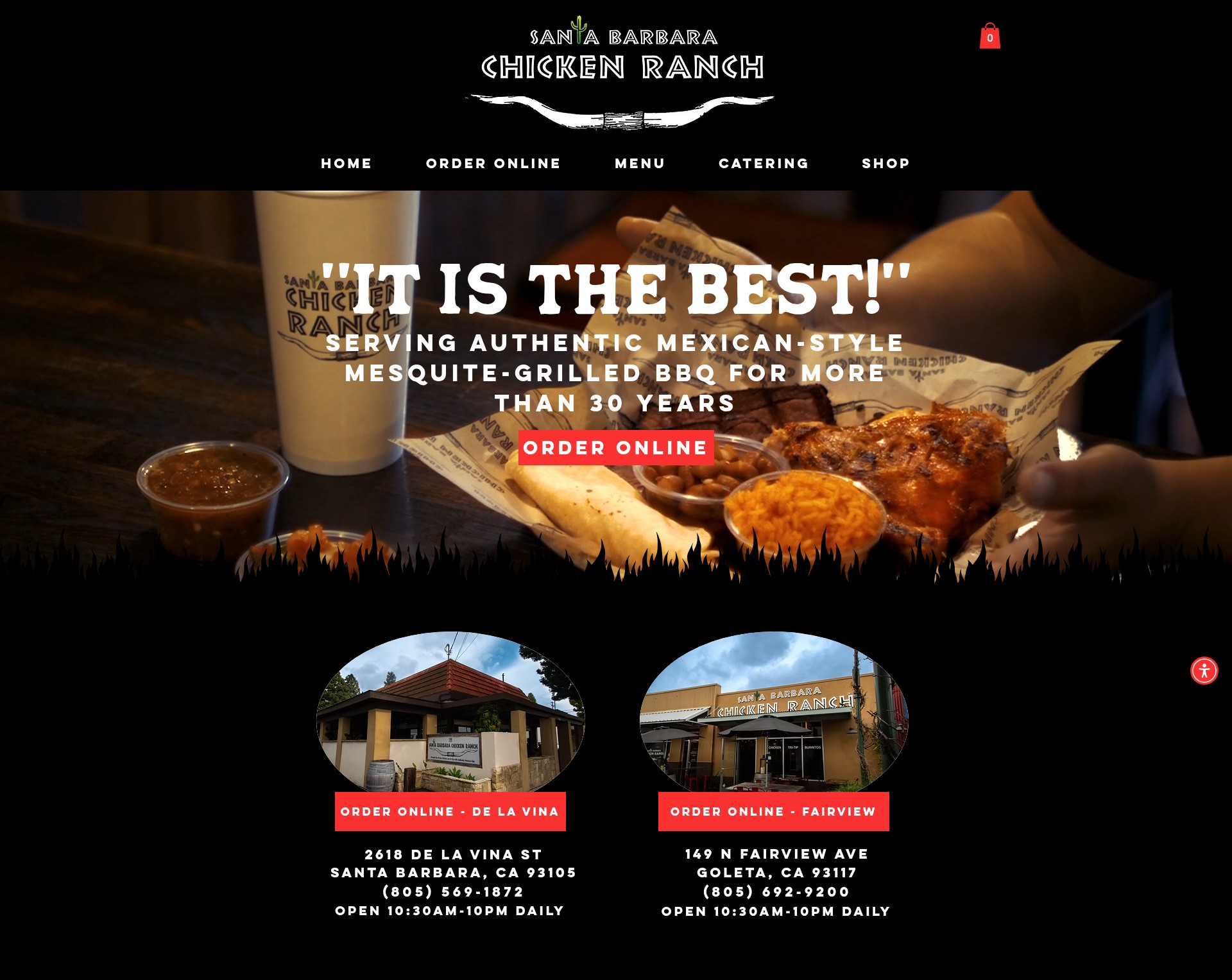 Screenshot of www.sbchickenranch.com