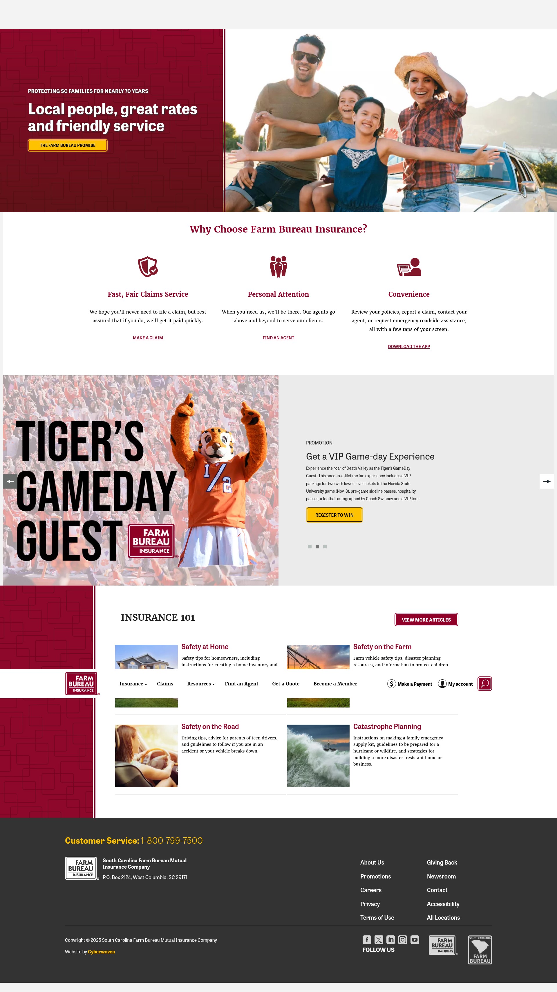 Screenshot of www.scfbins.com