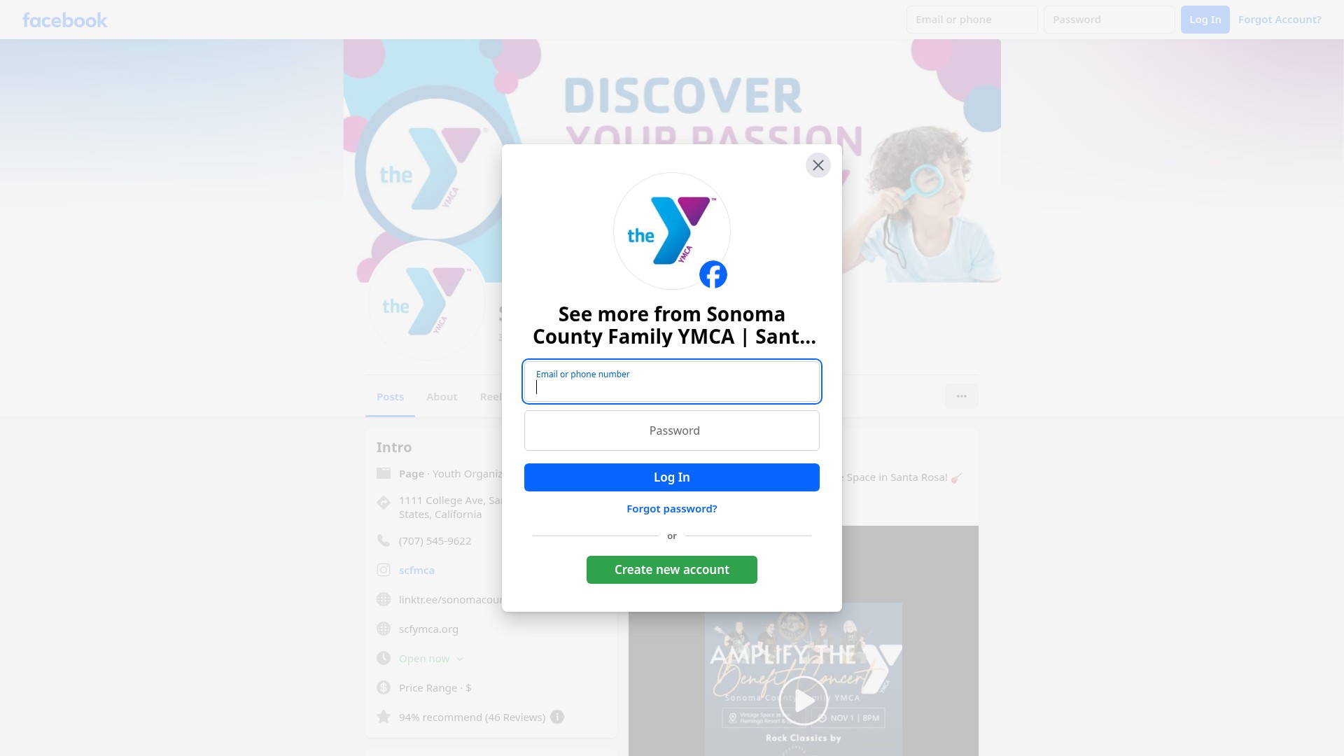 Screenshot of www.scfymca.org
