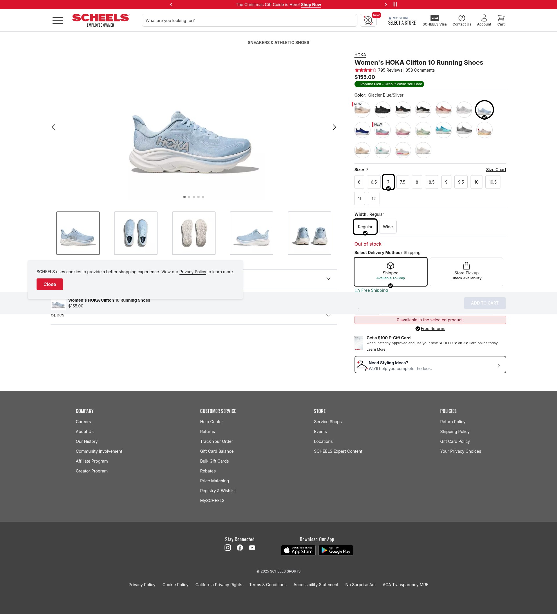 Screenshot of www.scheels.com