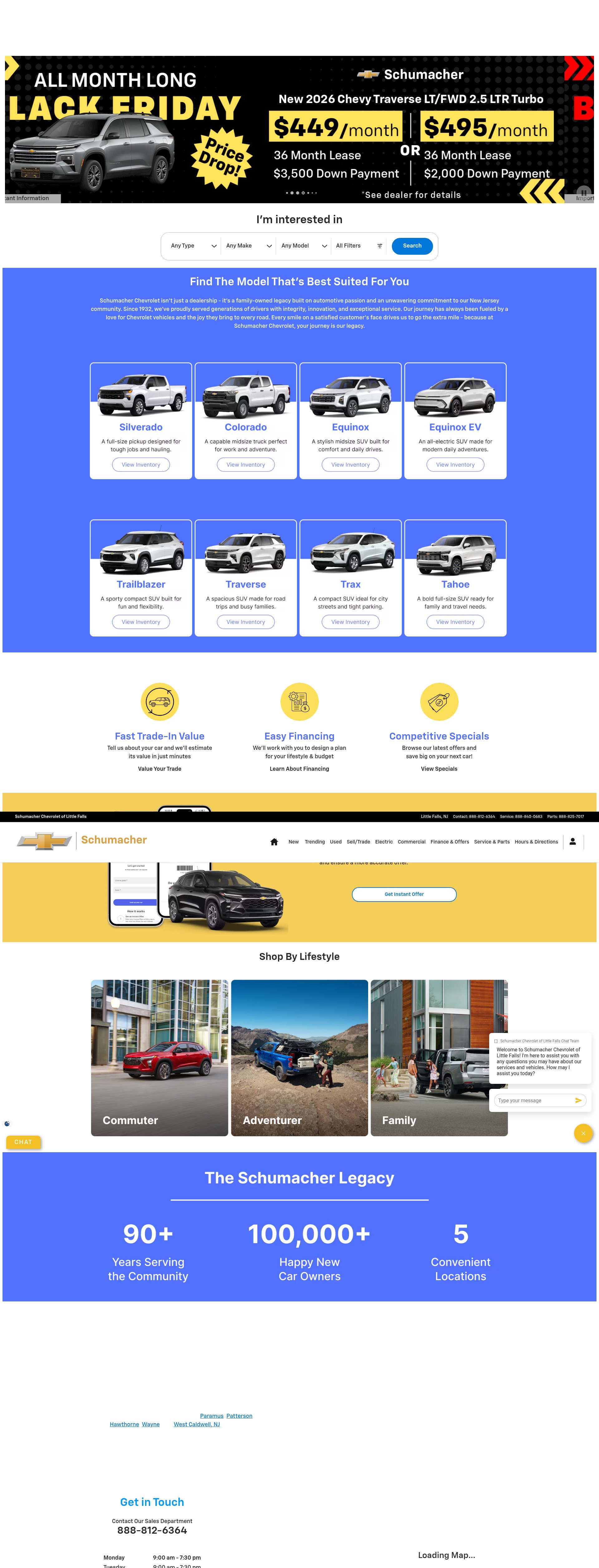 Screenshot of www.schumacherchevy.net