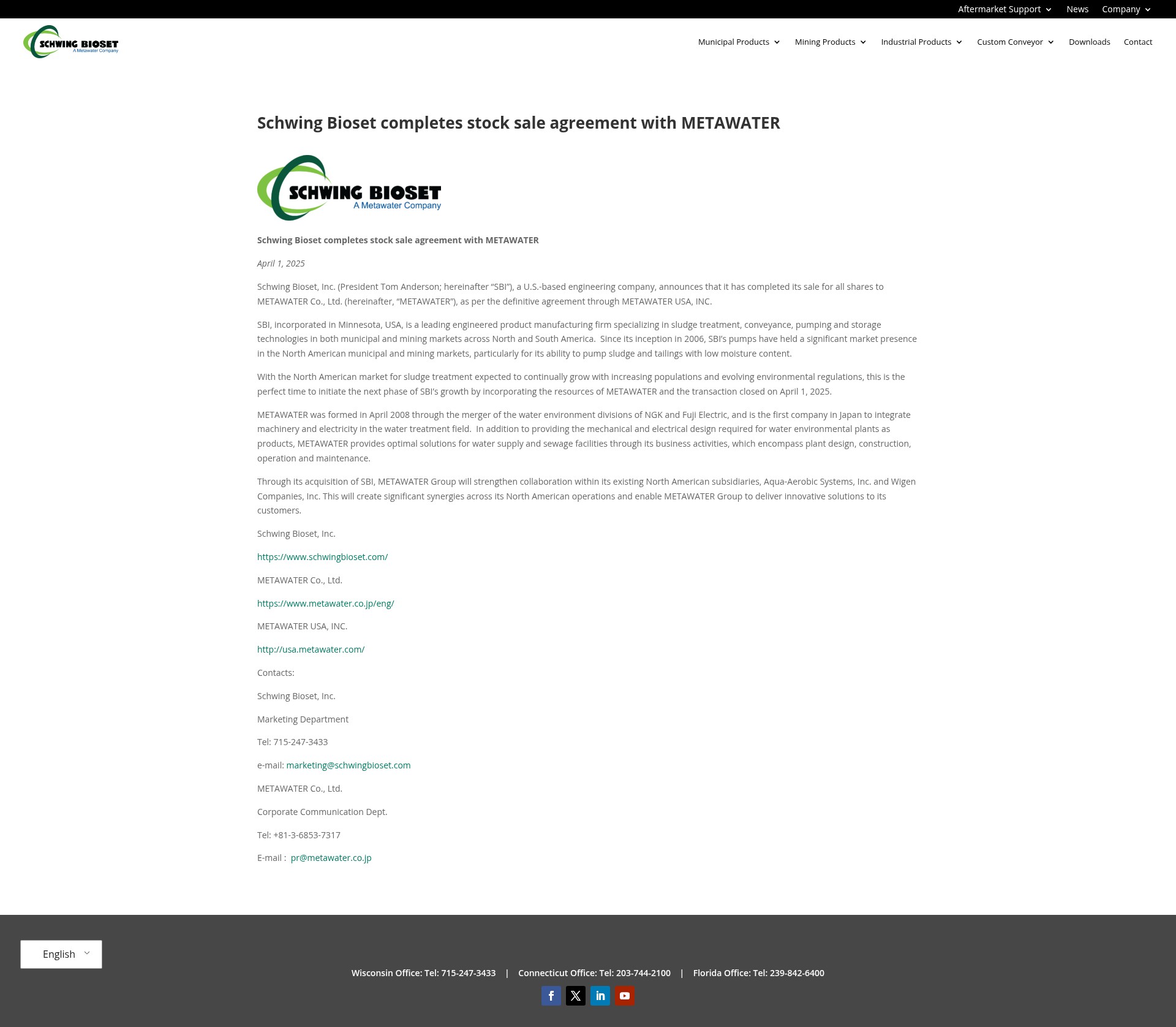 Screenshot of www.schwingbioset.com