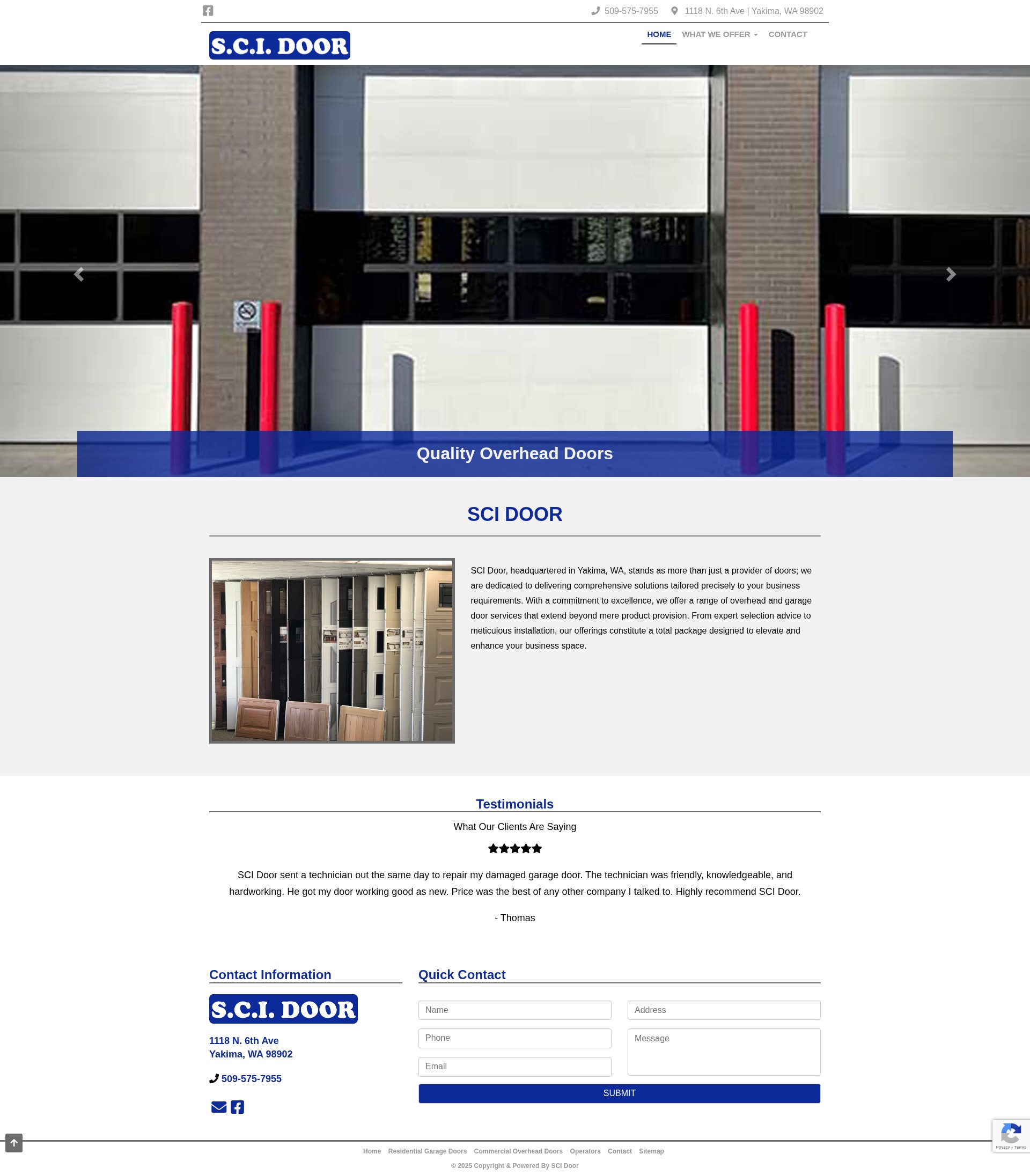 Screenshot of www.scidoors.com