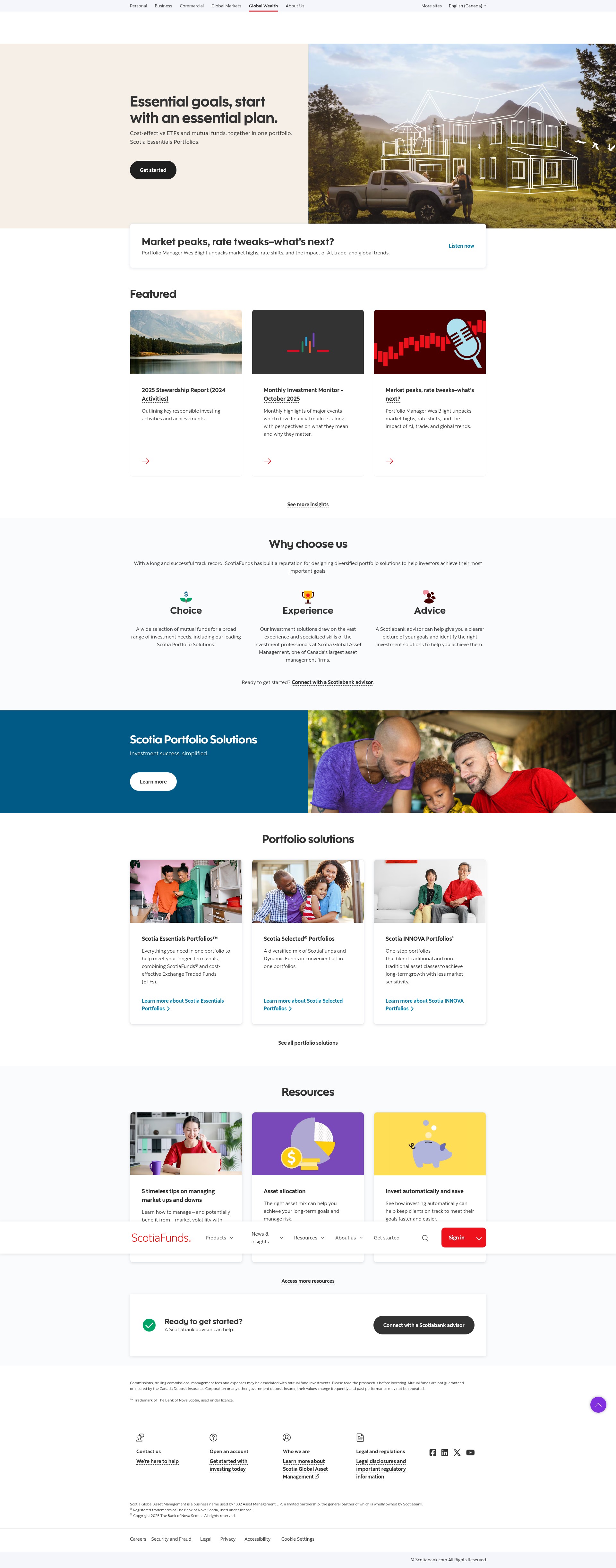 Screenshot of www.scotiafunds.com