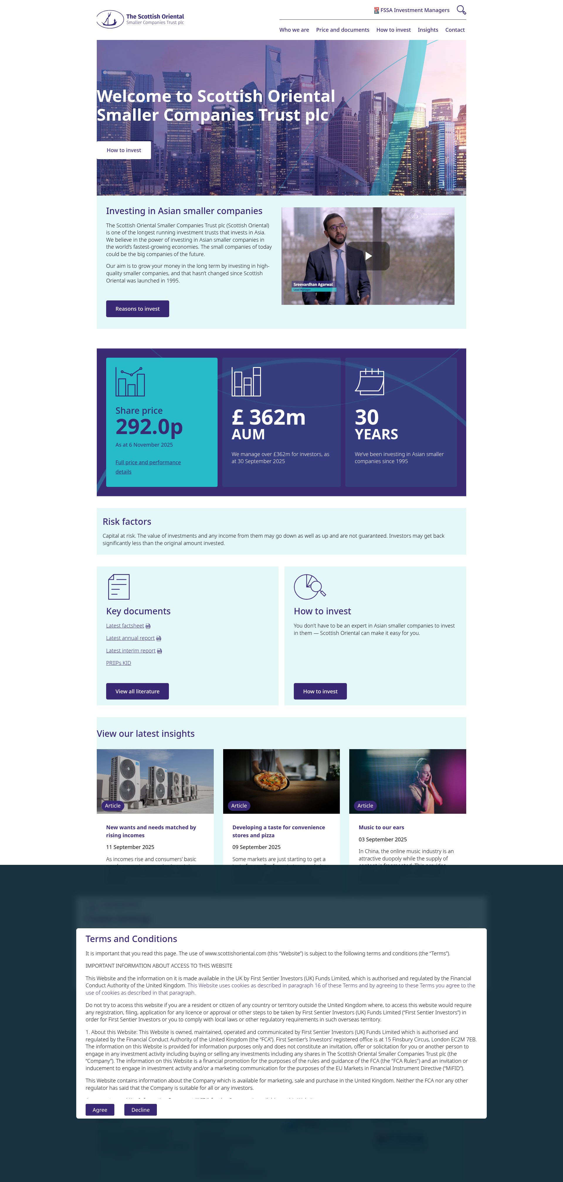Screenshot of www.scottishoriental.com