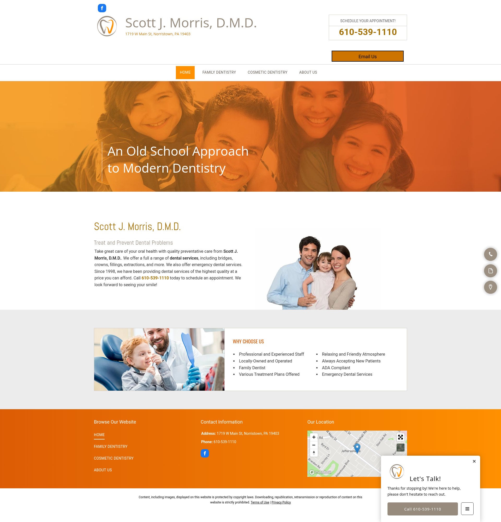 Screenshot of www.scottjmorrisdmd.com