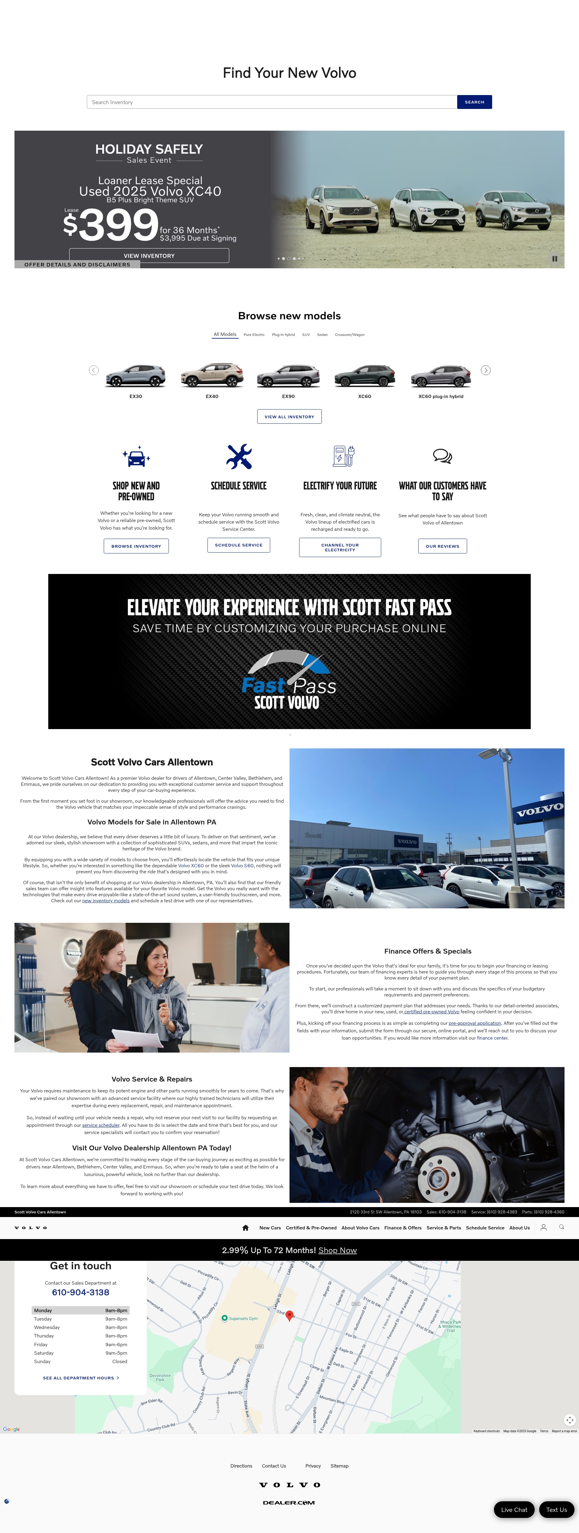 Screenshot of www.scottvolvocarsallentown.com