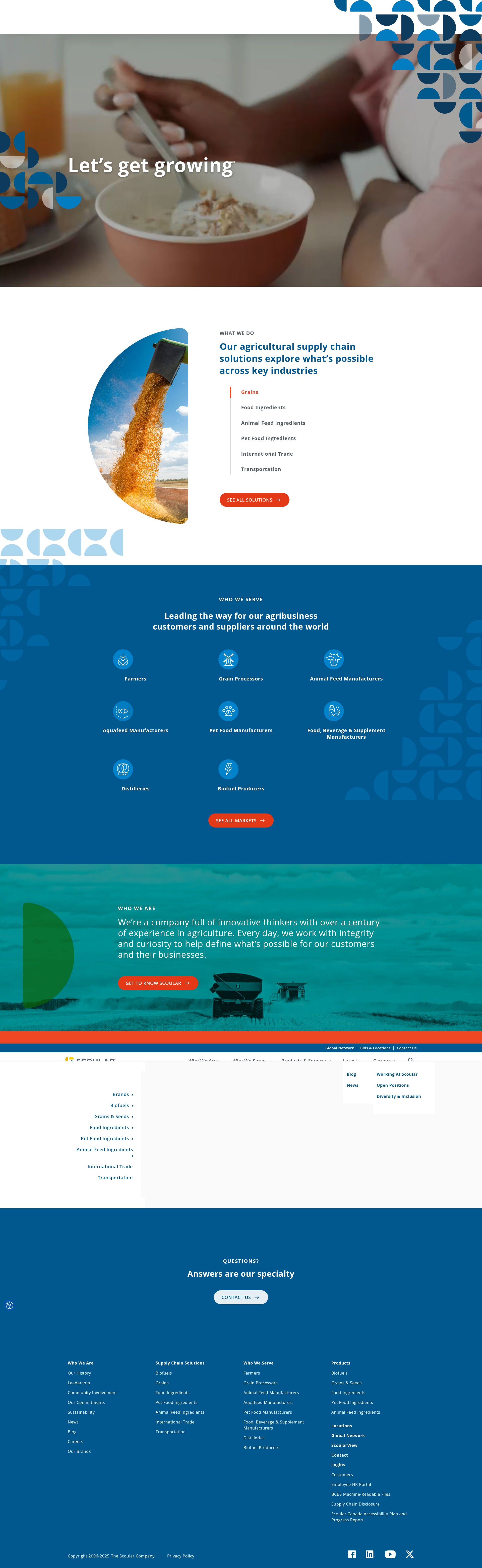 Screenshot of www.scoular.com