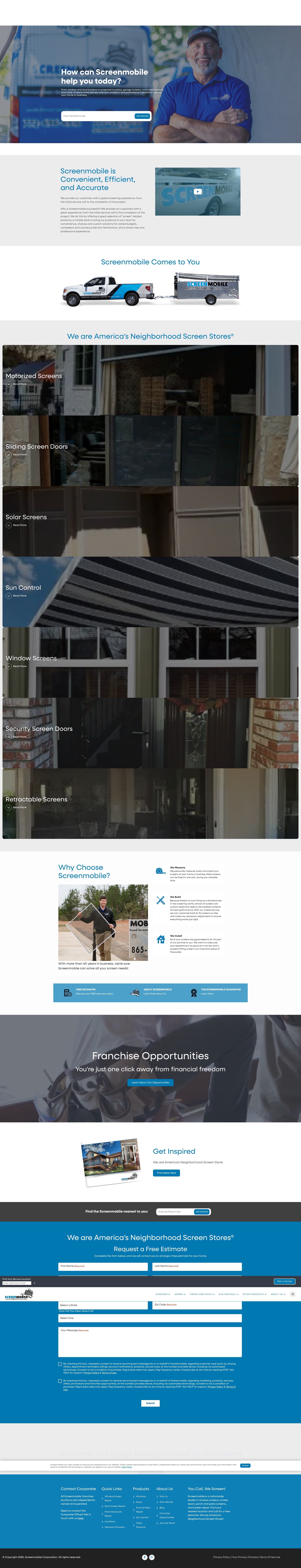 Screenshot of www.screenmobile.com