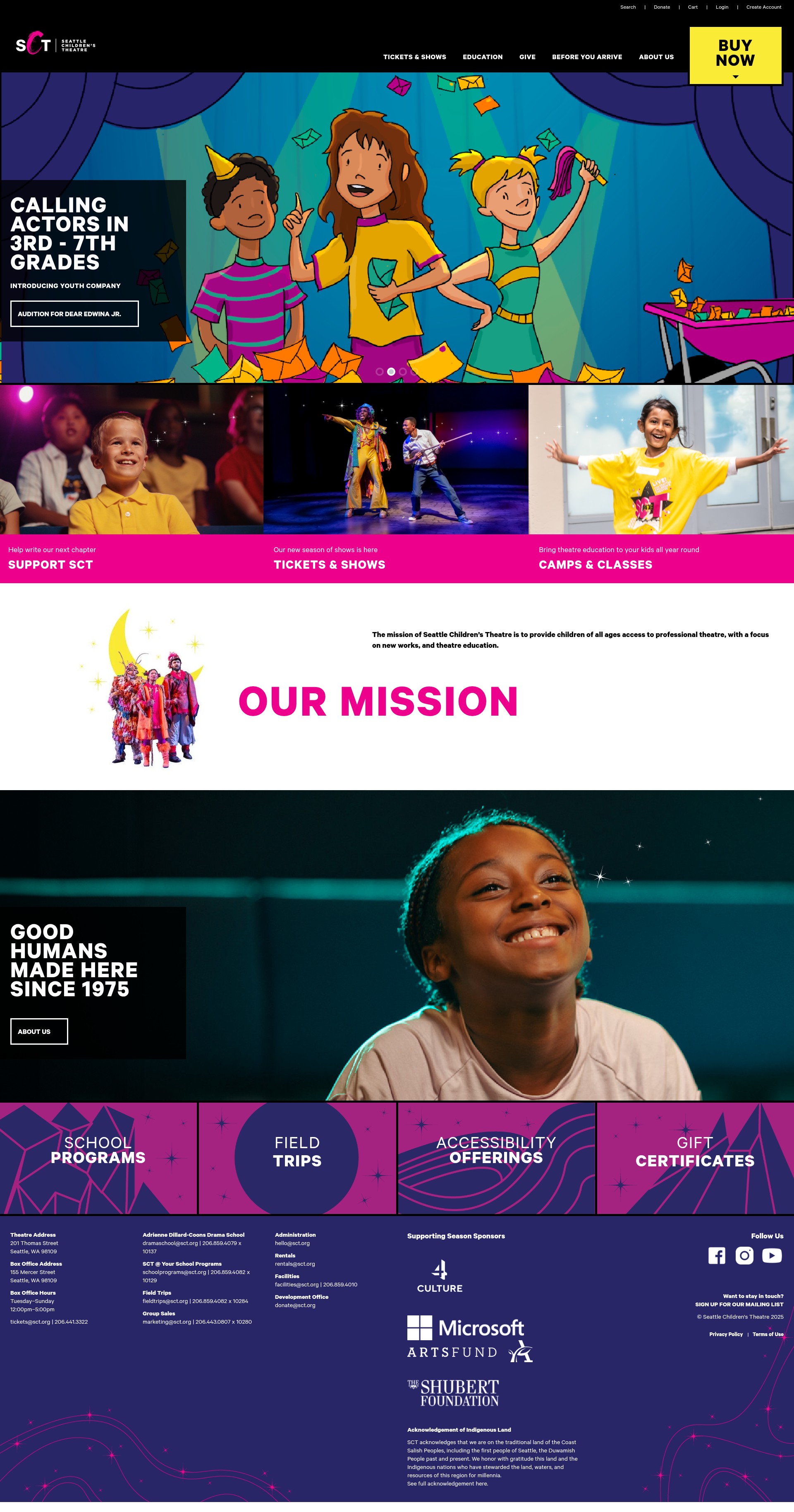 Screenshot of www.sct.org