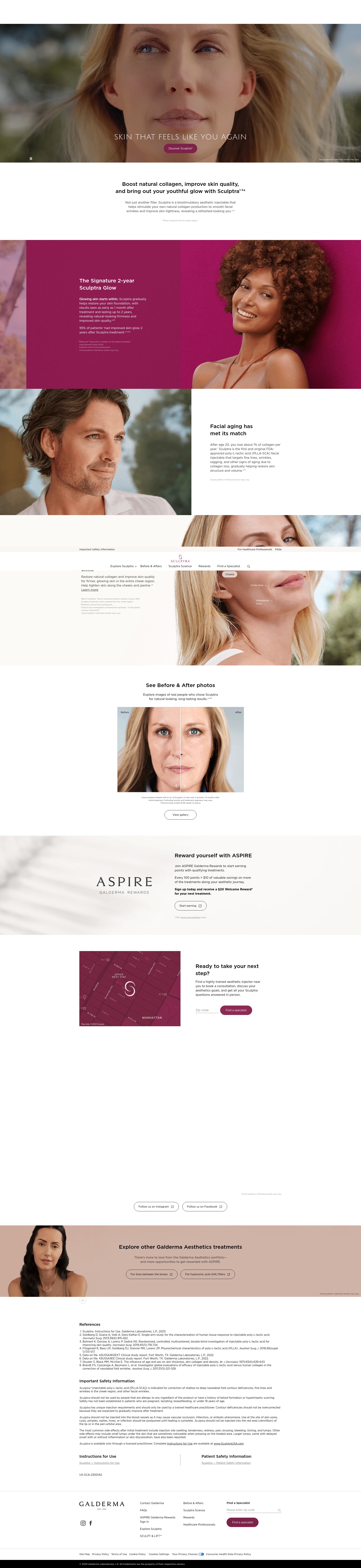 Screenshot of www.sculptrausa.com