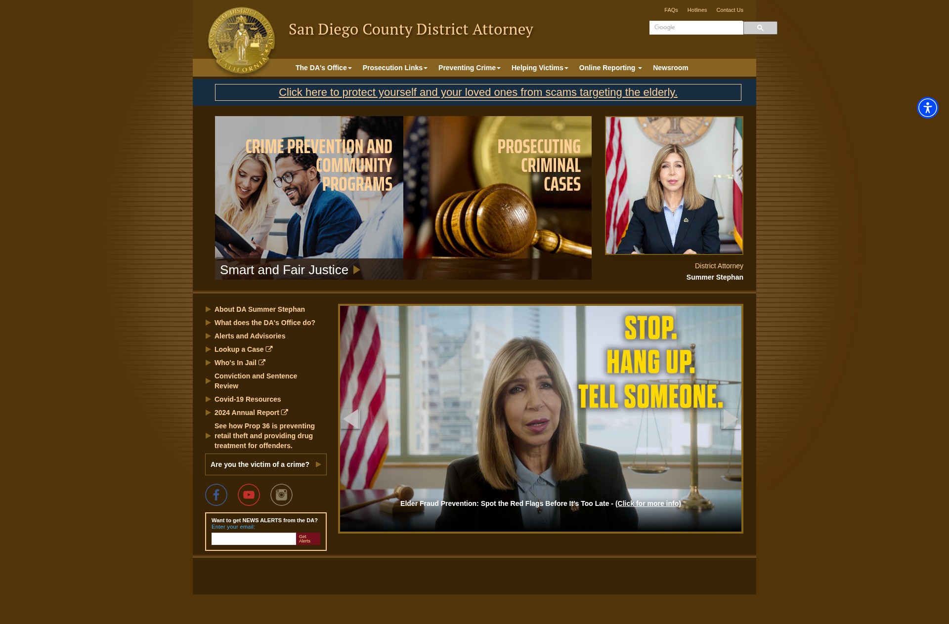 Screenshot of www.sdcda.org