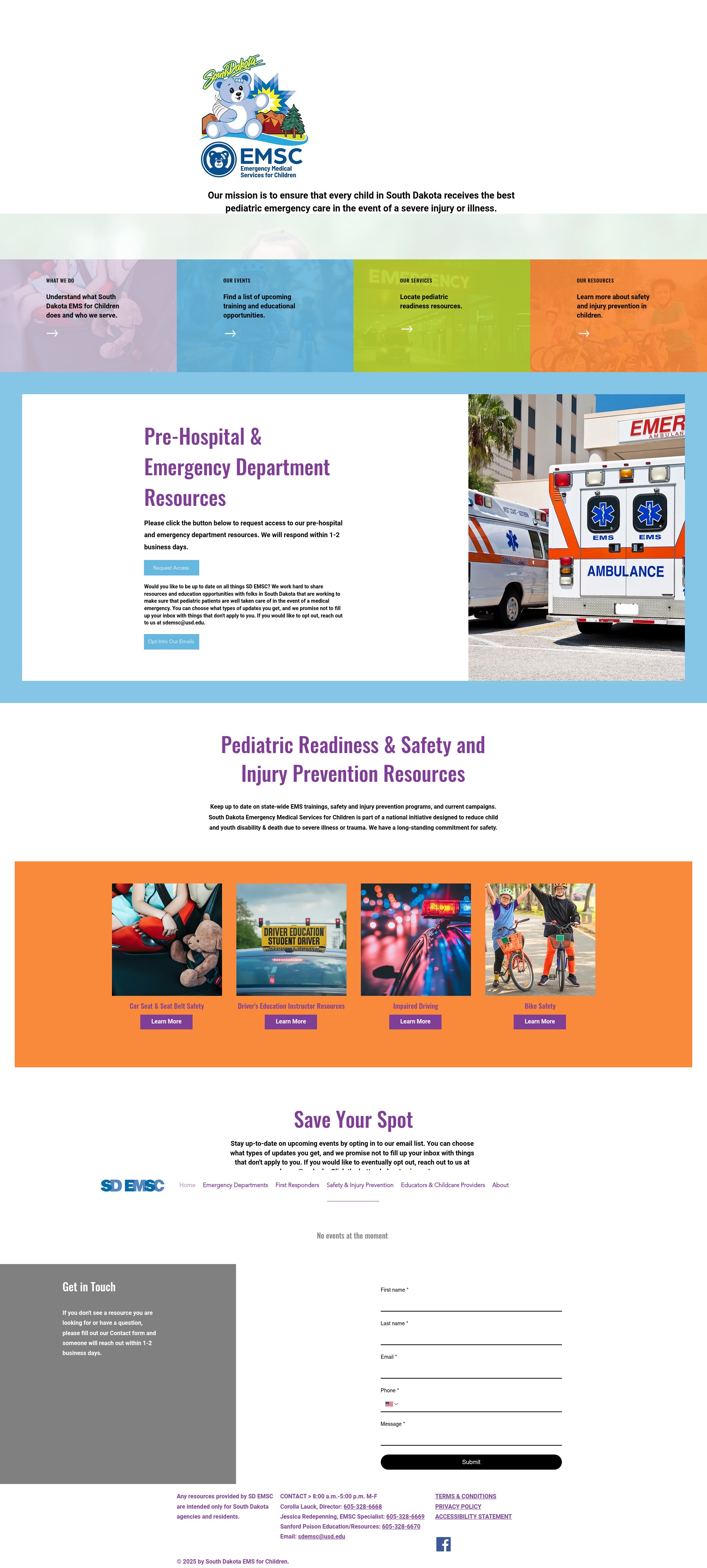 Screenshot of www.sdemsc.org