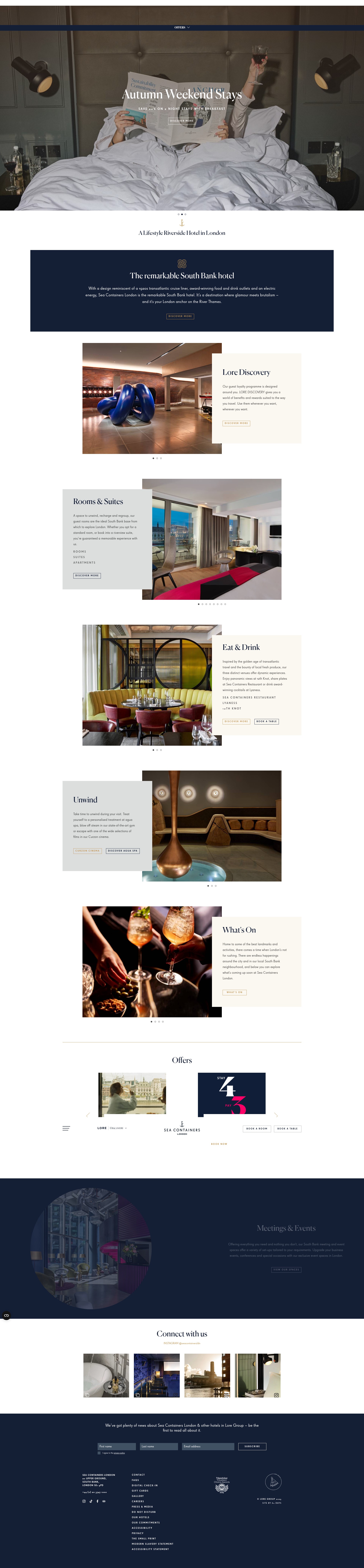 Screenshot of www.seacontainerslondon.com