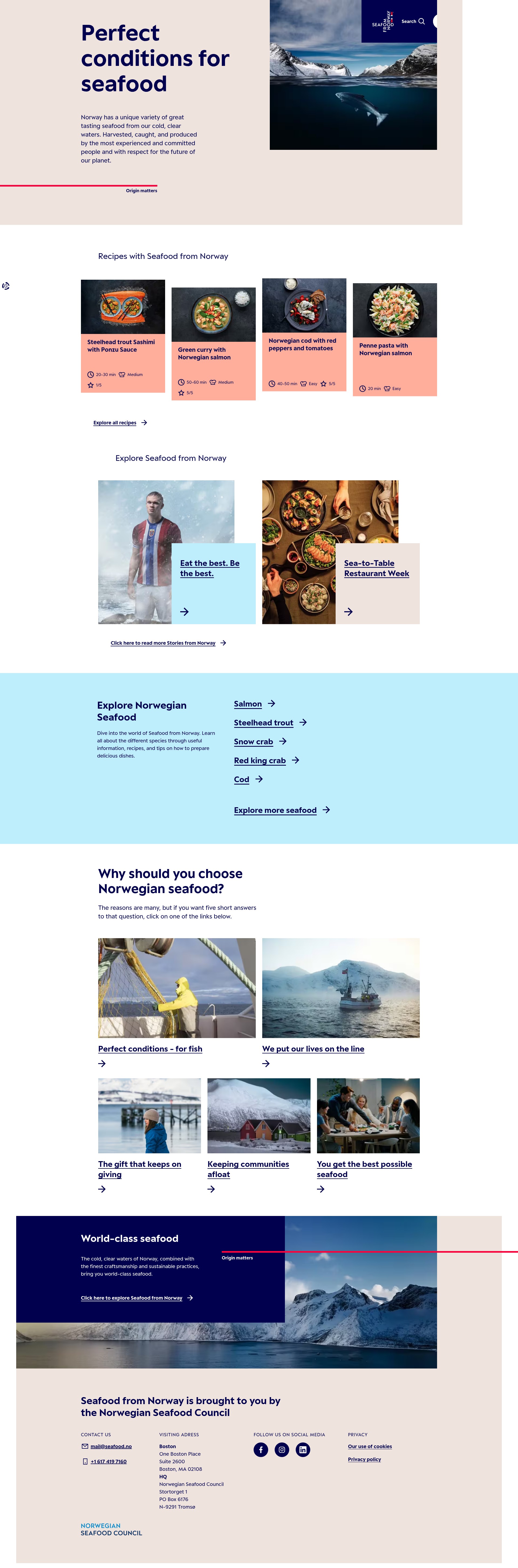Screenshot of www.seafoodfromnorway.us