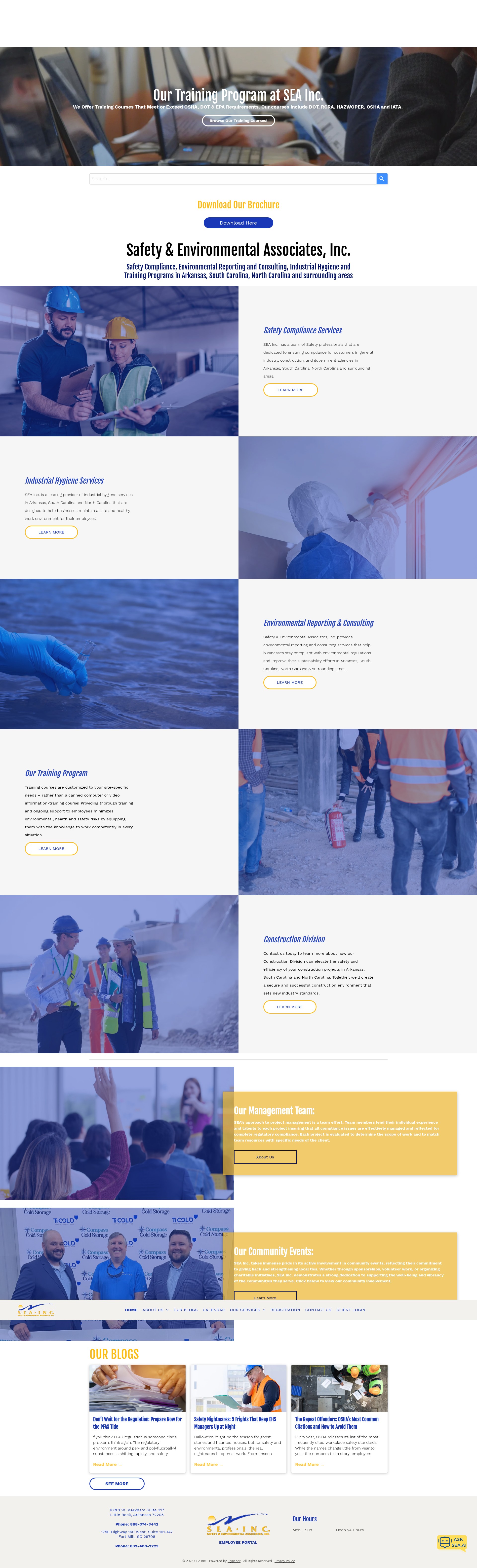 Screenshot of www.seainc.net