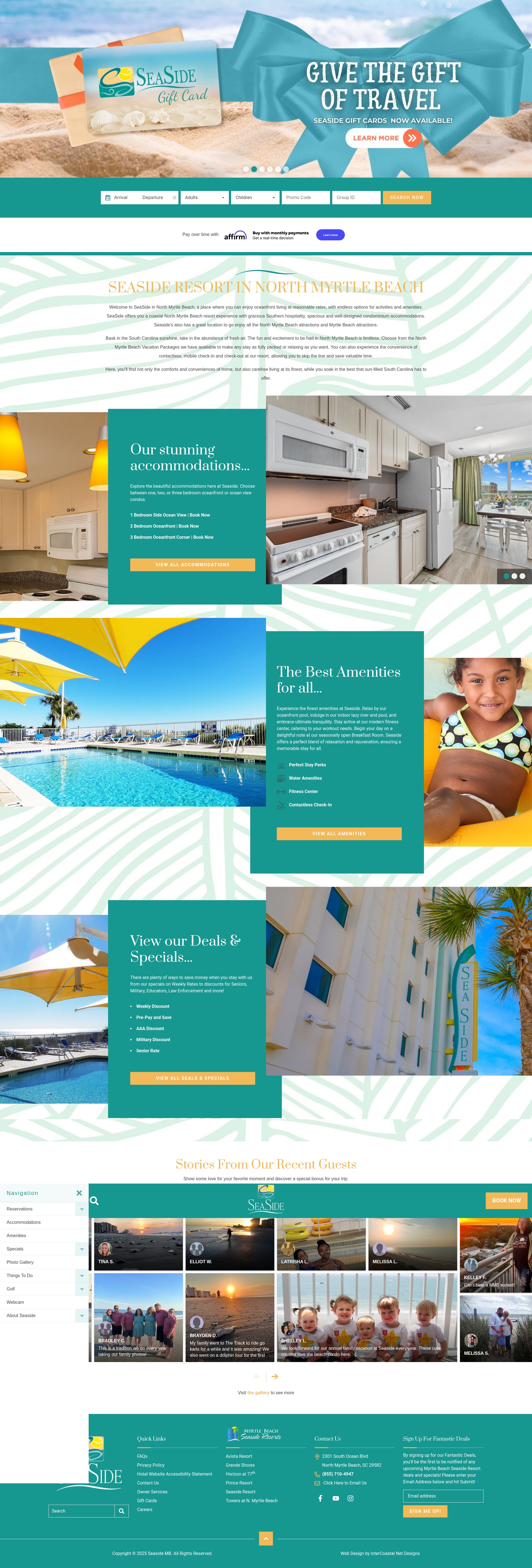 Screenshot of www.seasidemb.com