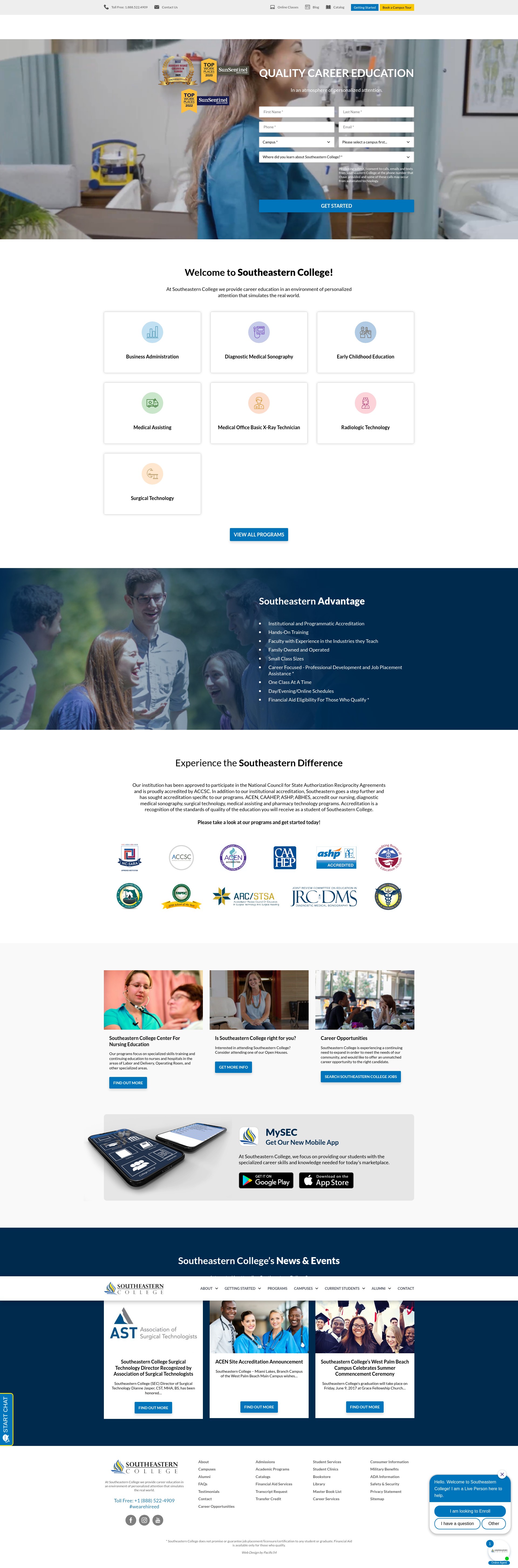 Screenshot of www.sec.edu