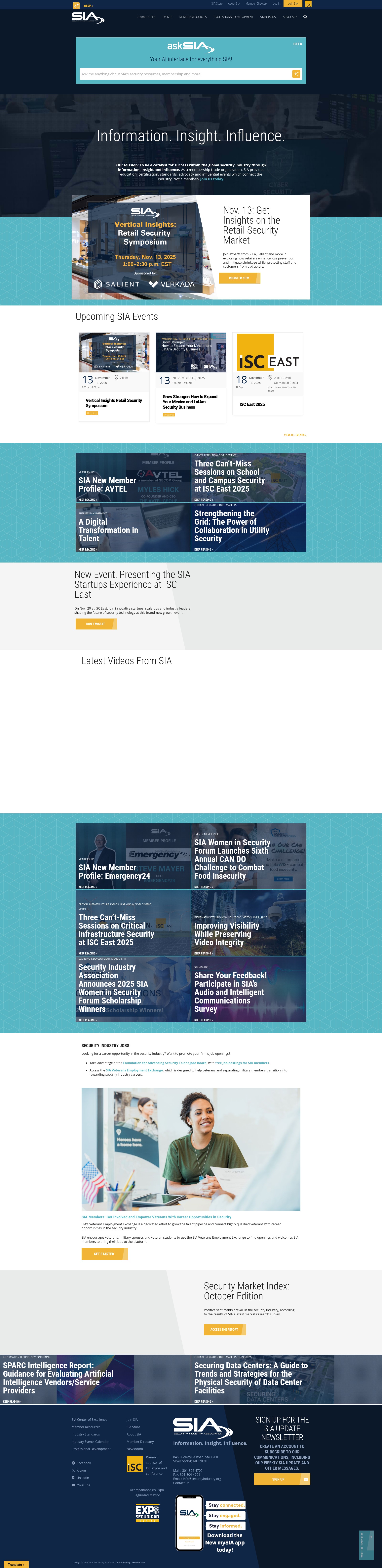 Screenshot of www.securityindustry.org