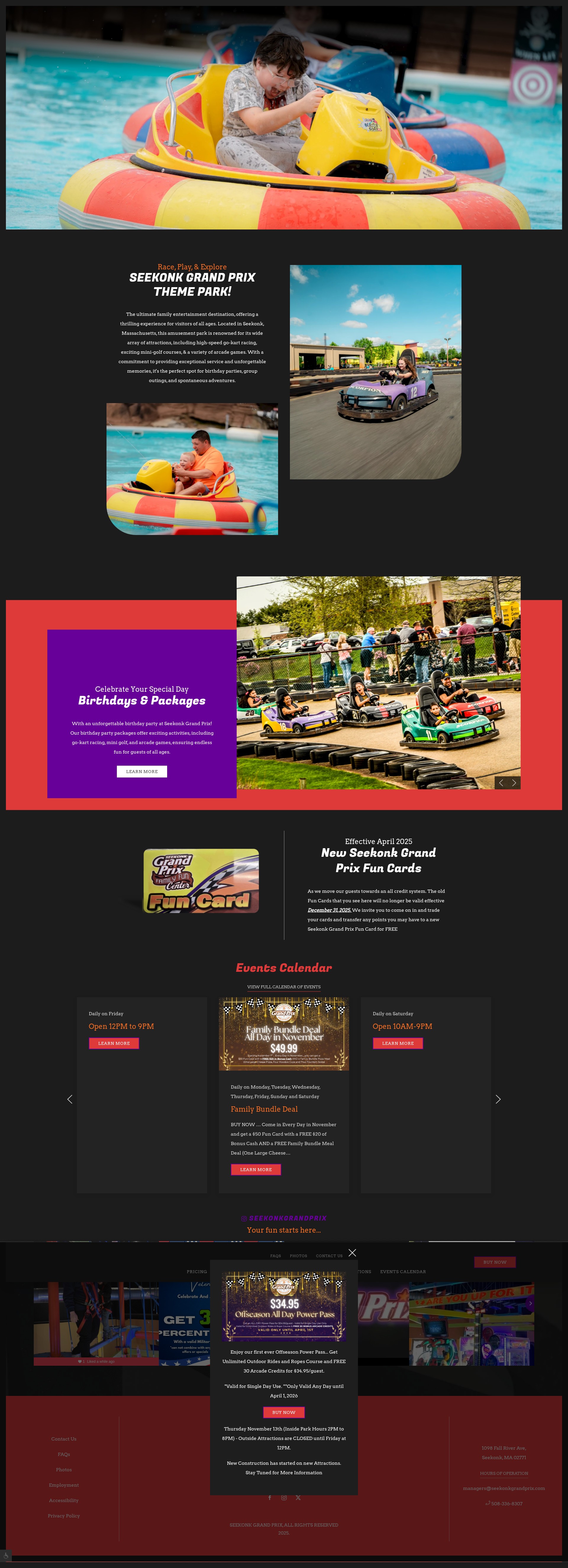 Screenshot of www.seekonkgrandprix.com