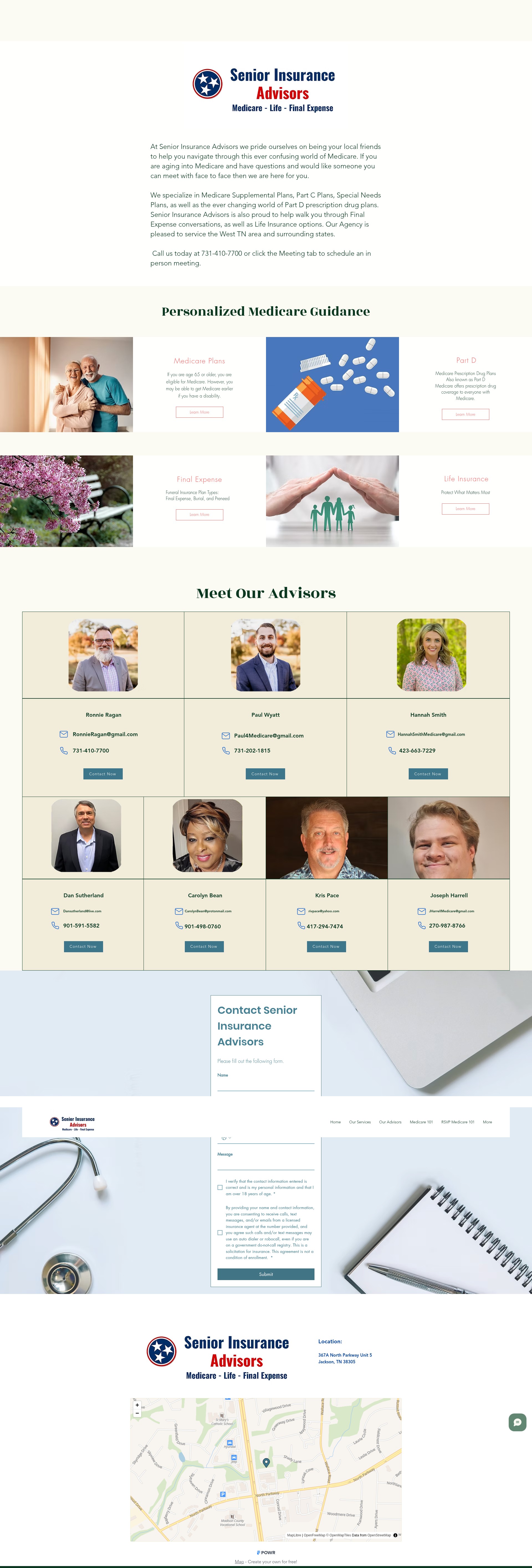 Screenshot of www.seniorinsadvisors.com