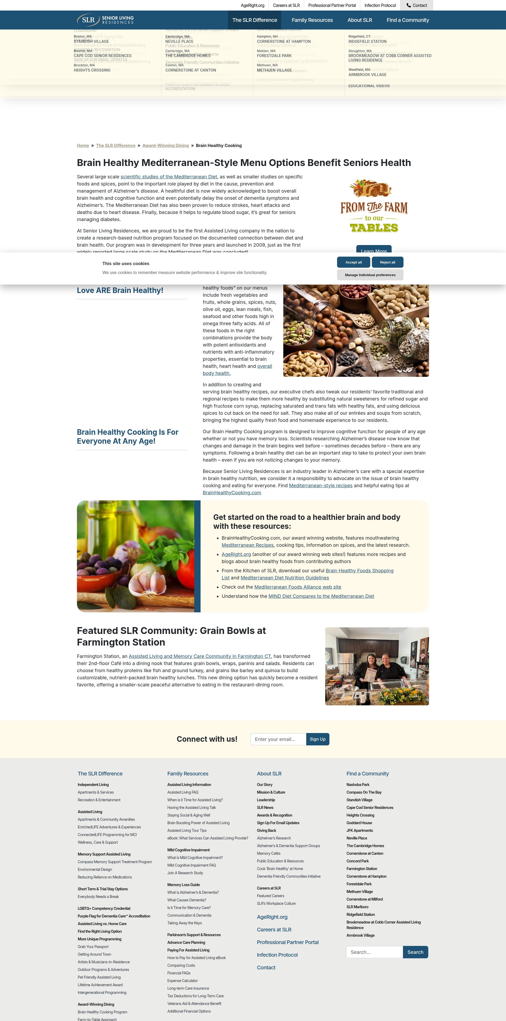 Screenshot of www.seniorlivingresidences.com