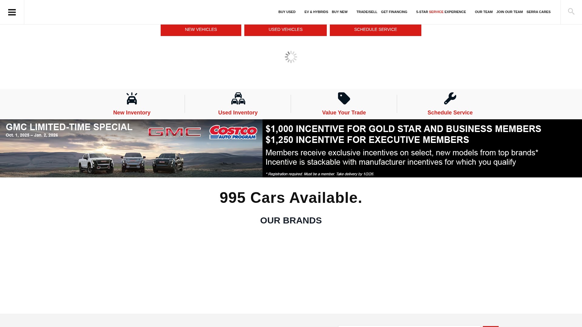 Screenshot of www.serratraversecity.com