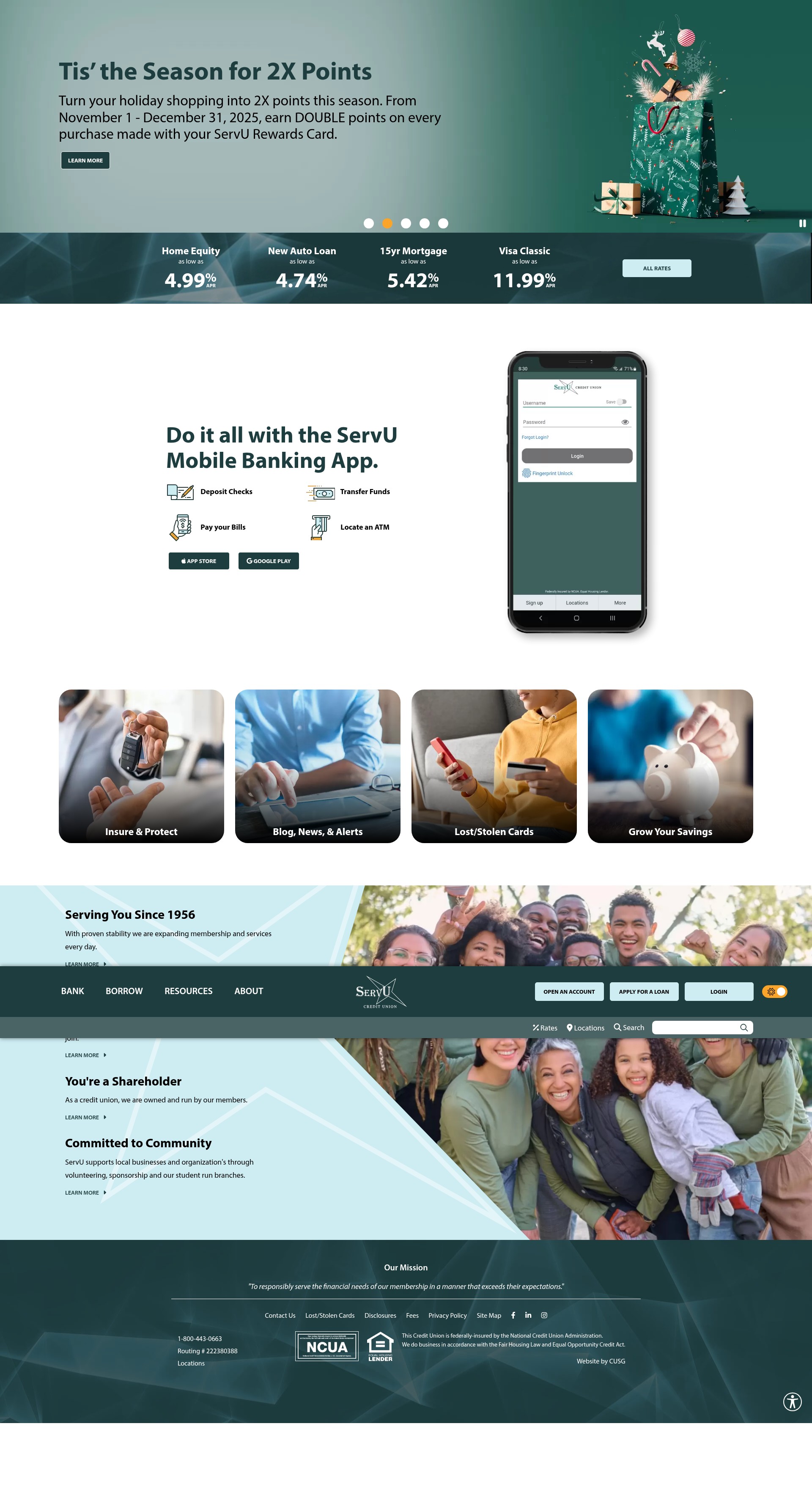 Screenshot of www.servucu.com