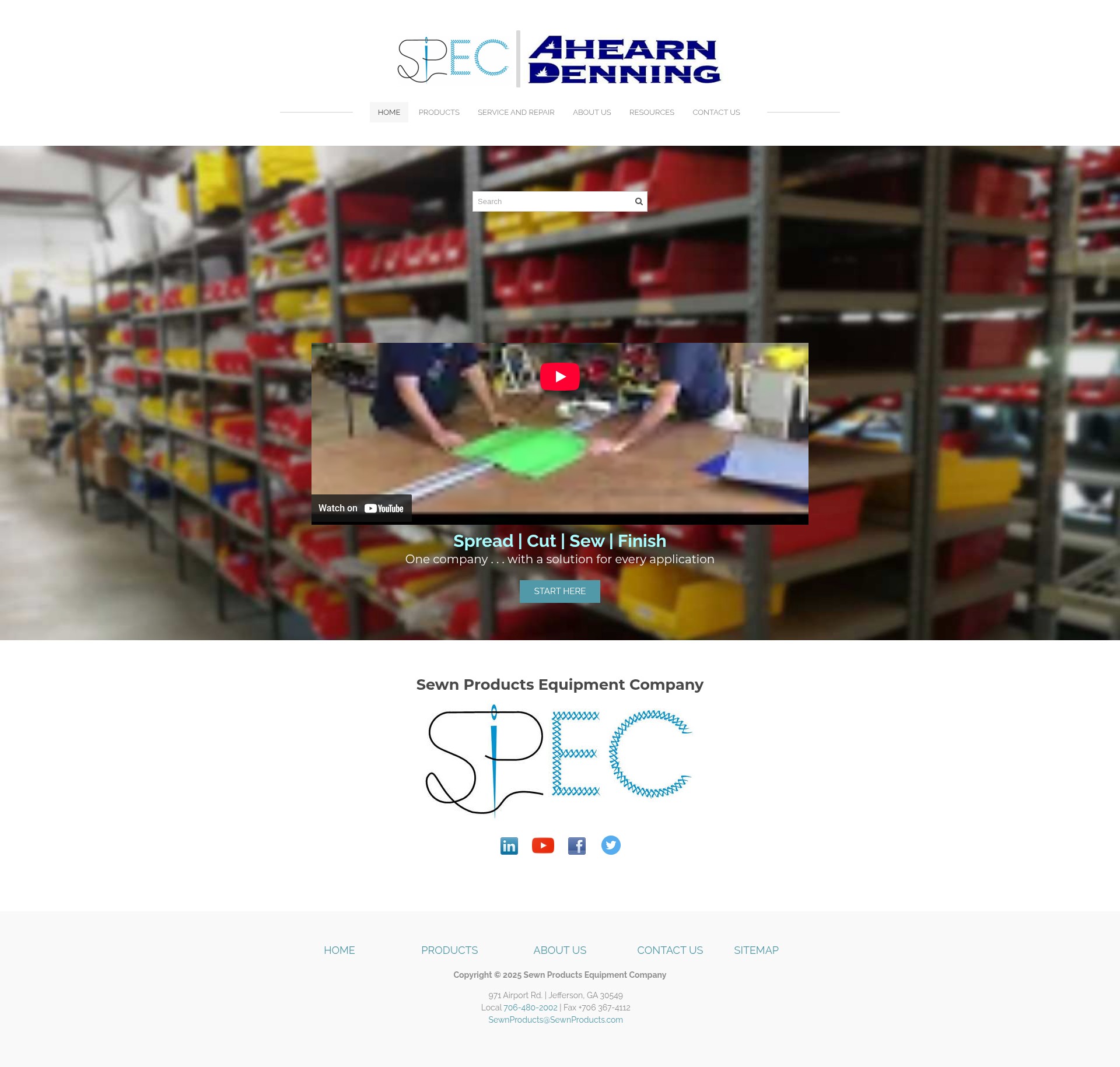 Screenshot of www.sewnproducts.com