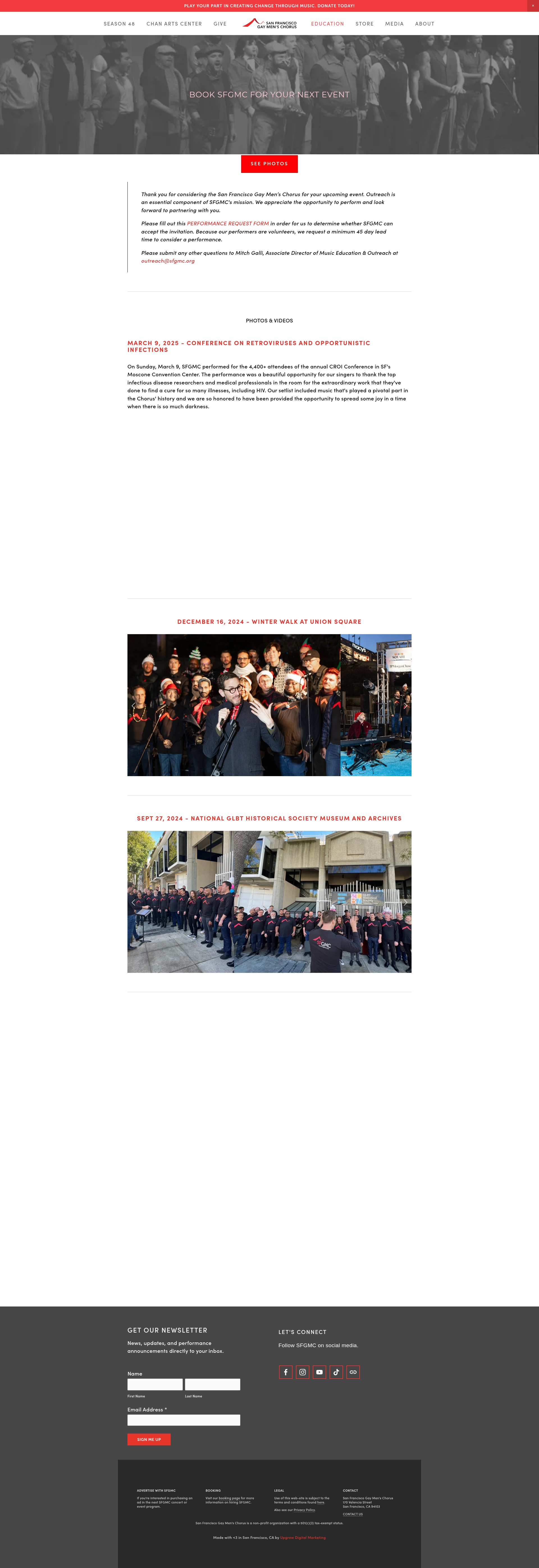 Screenshot of www.sfgmc.org