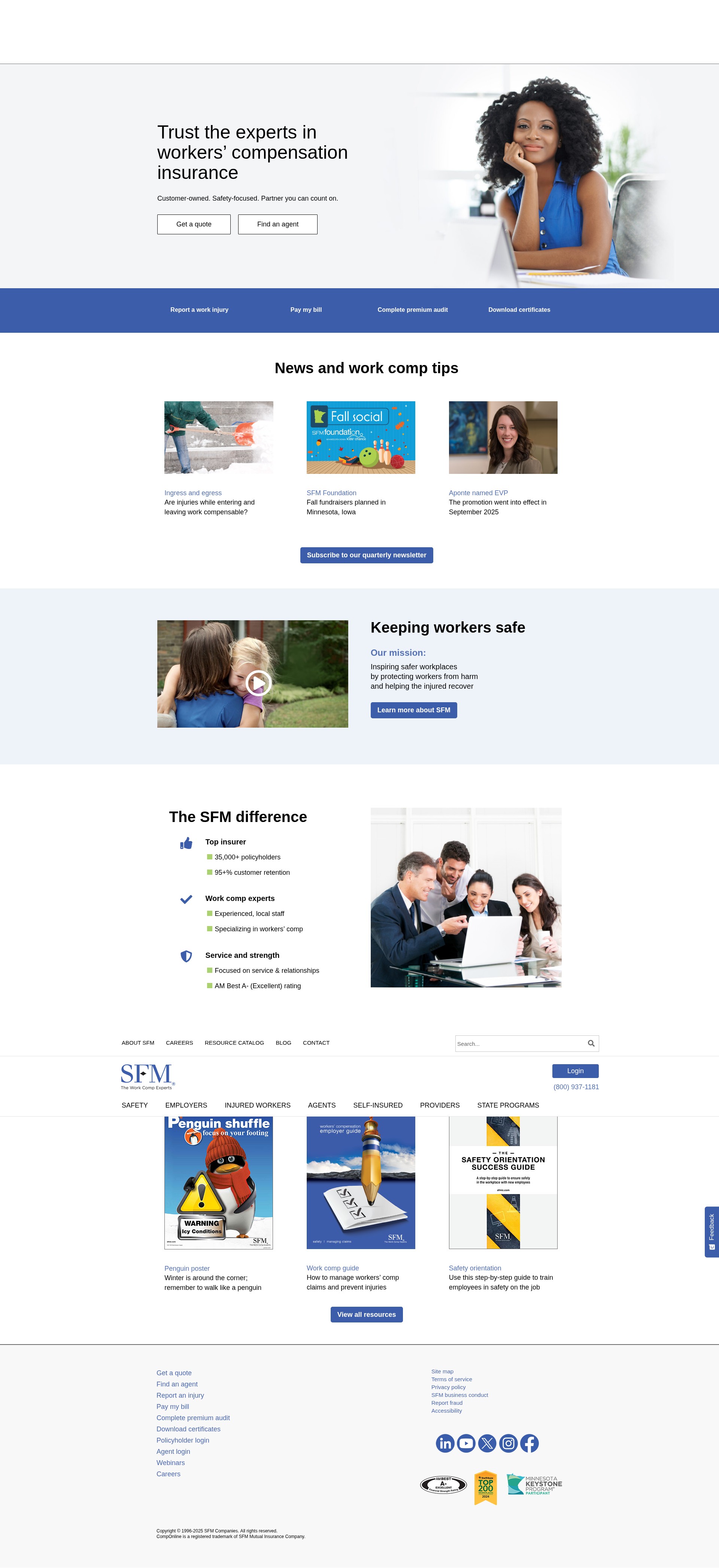 Screenshot of www.sfmic.com