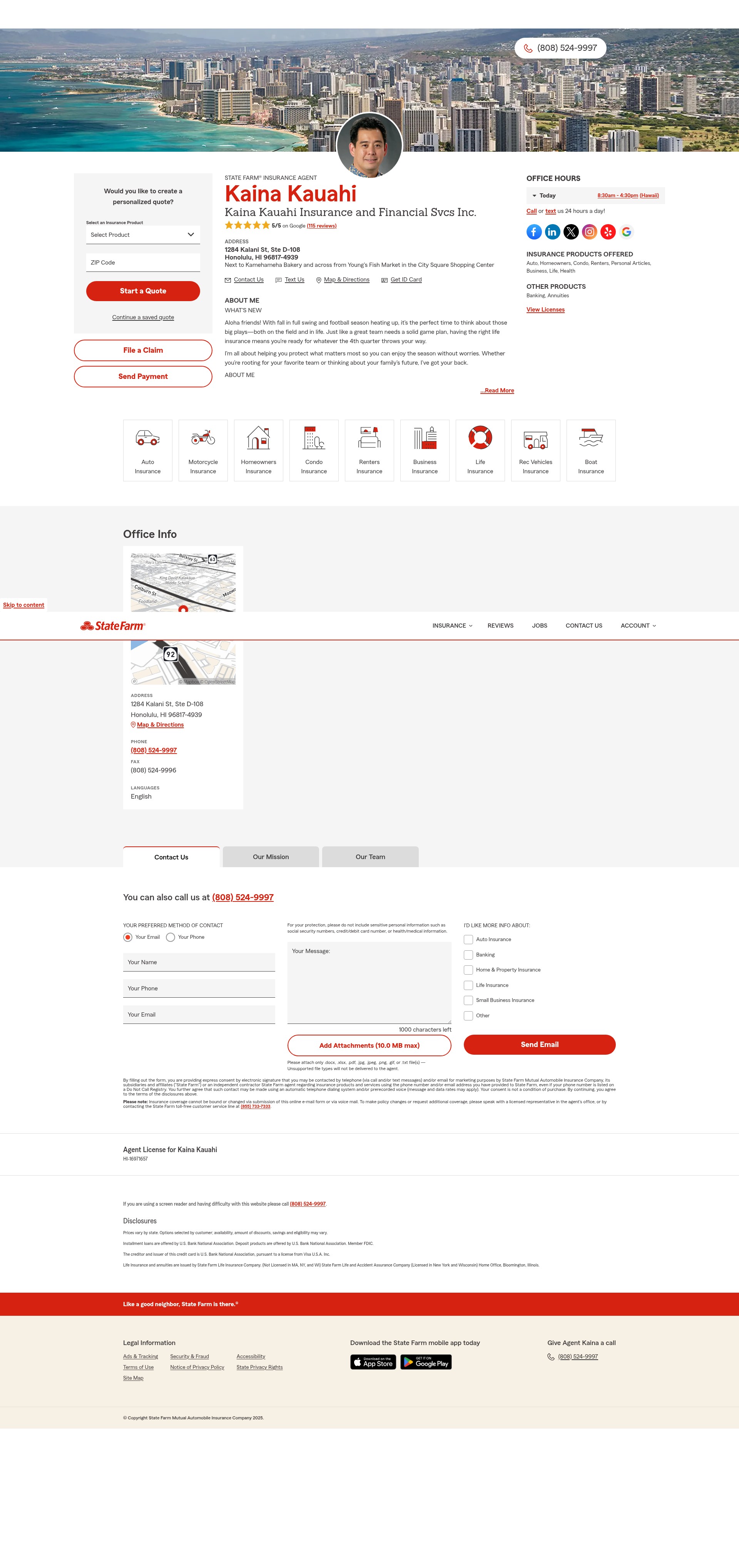 Screenshot of www.sfoahu.com