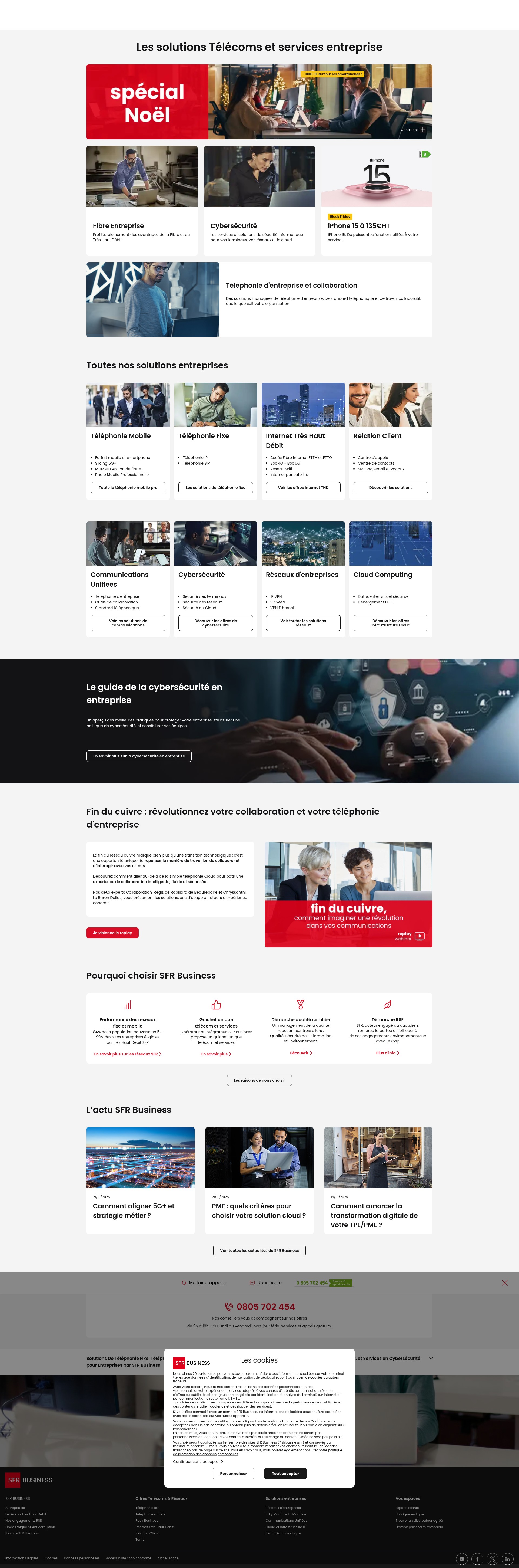 Screenshot of www.sfrbusiness.fr