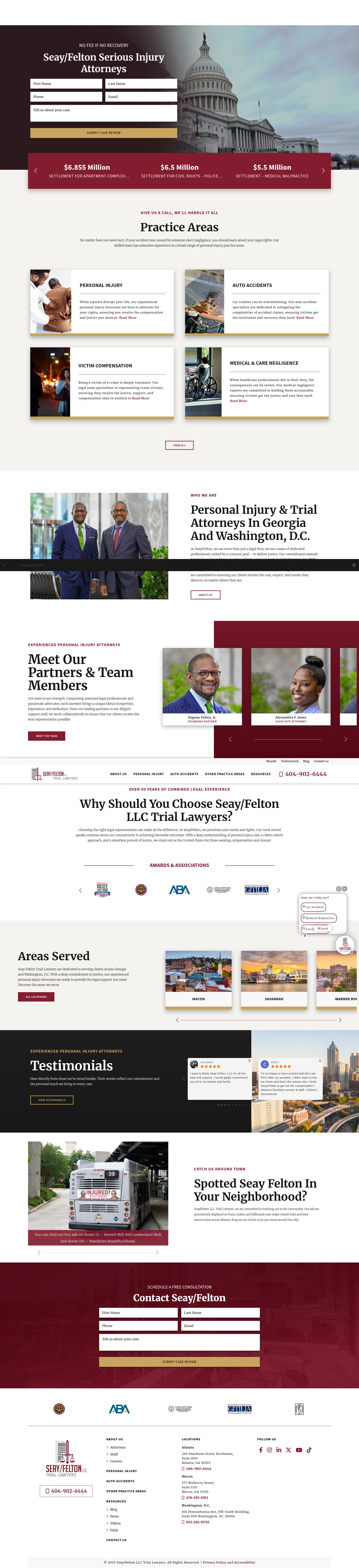 Screenshot of www.sftriallawyers.com
