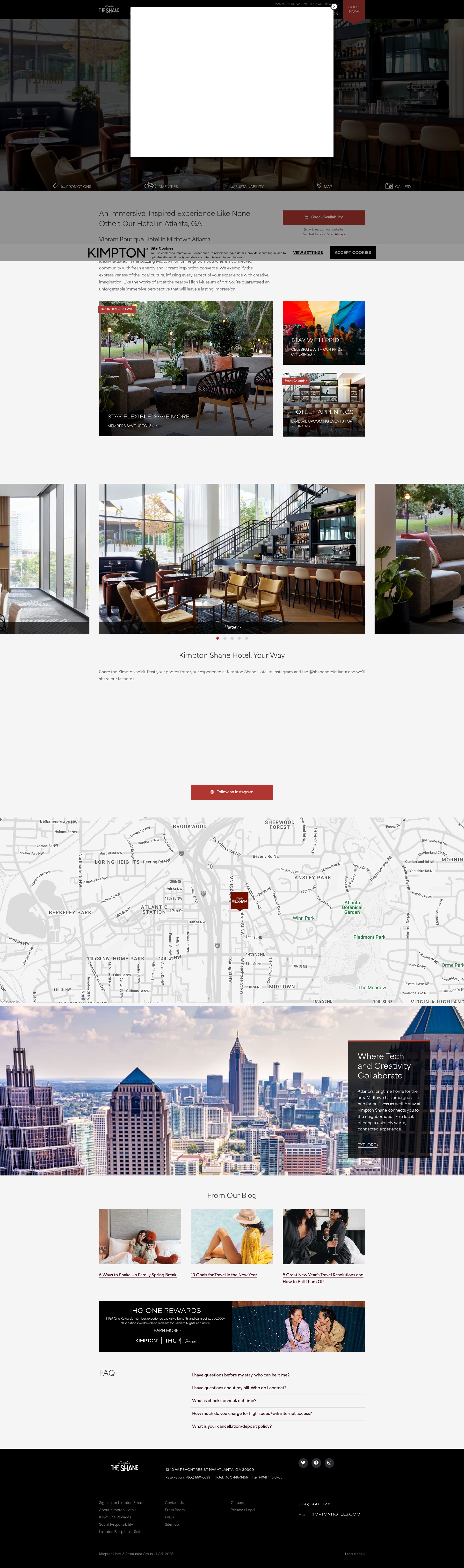 Screenshot of www.shanehotelatlanta.com