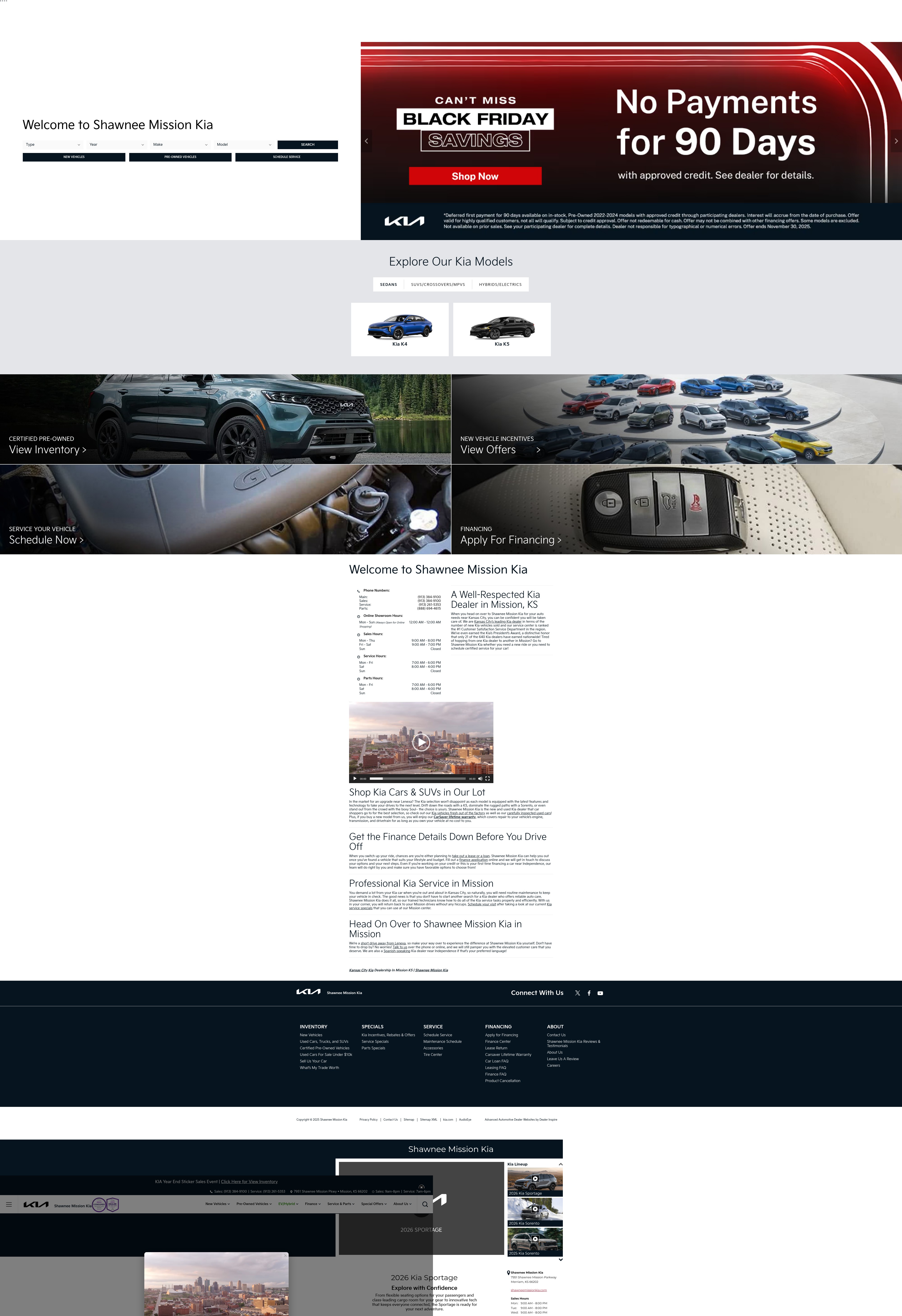 Screenshot of www.shawneemissionkia.com