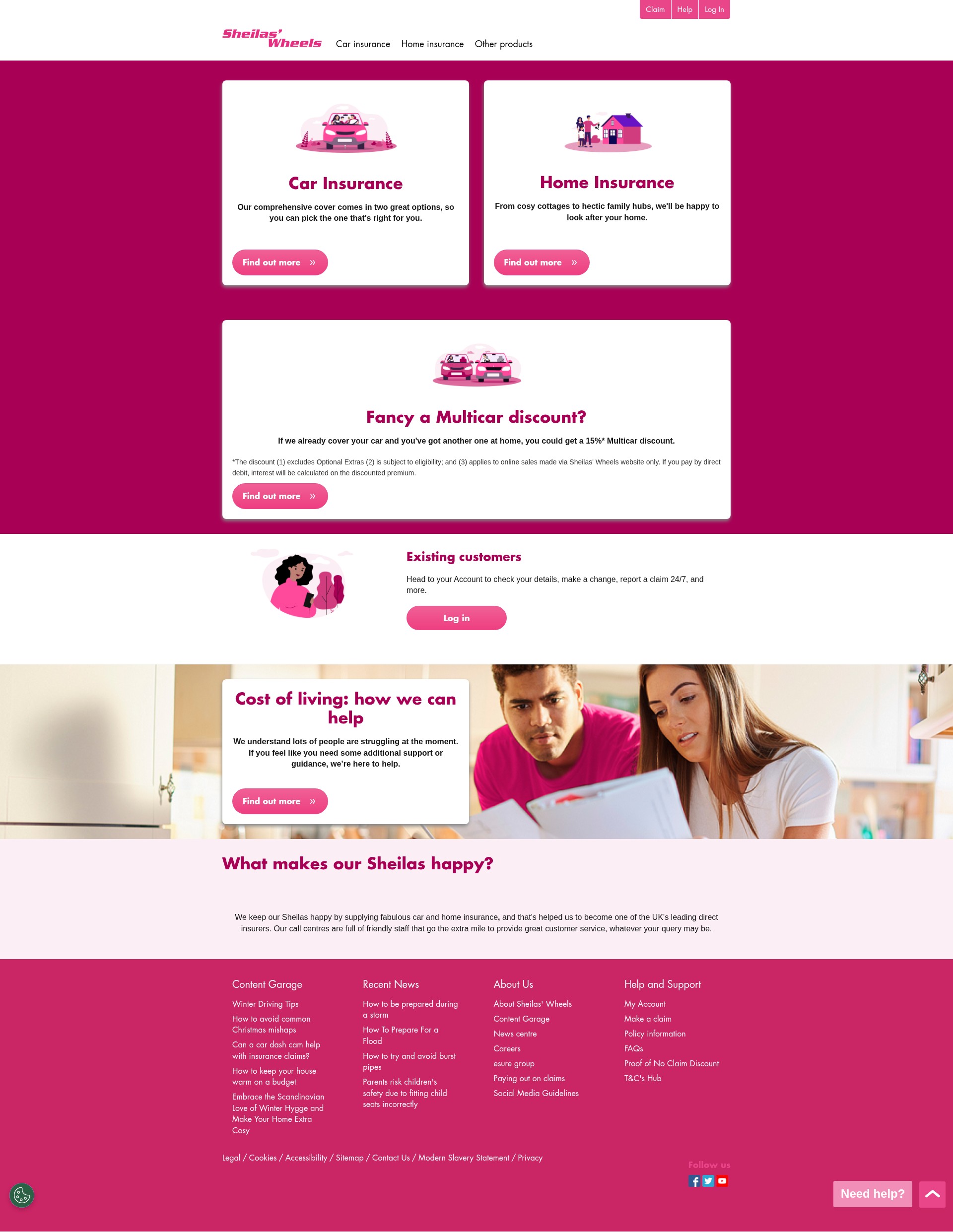 Screenshot of www.sheilaswheels.com
