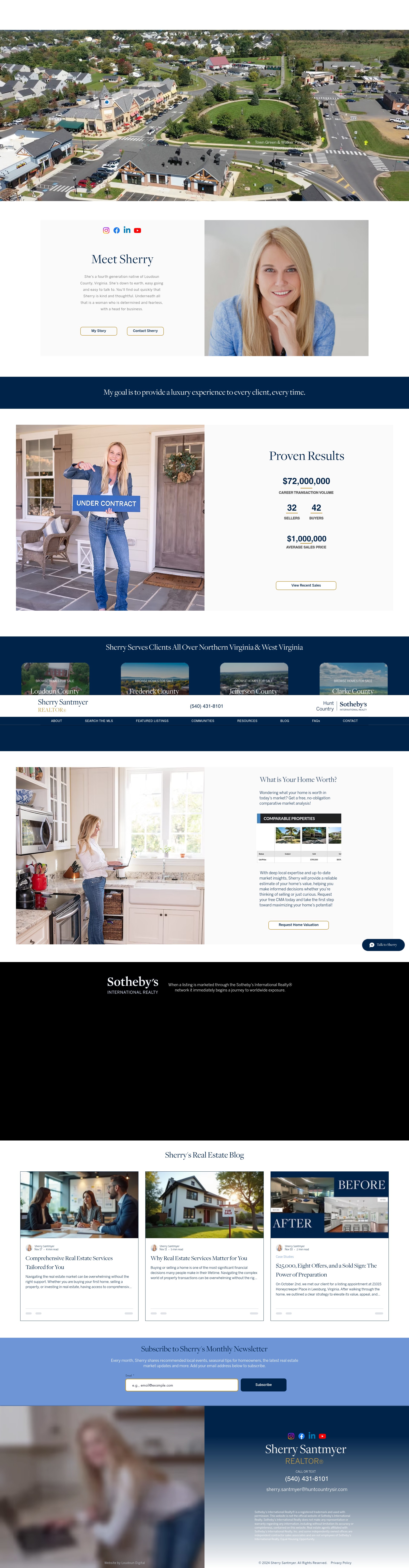 Screenshot of www.sherrysantmyersells.com