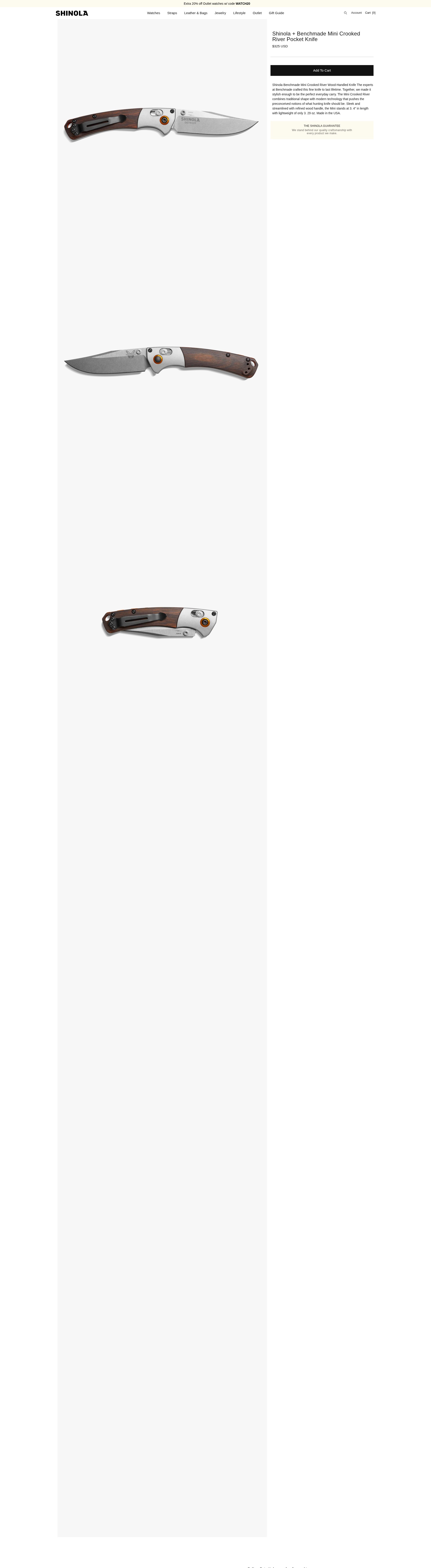 Screenshot of www.shinola.com