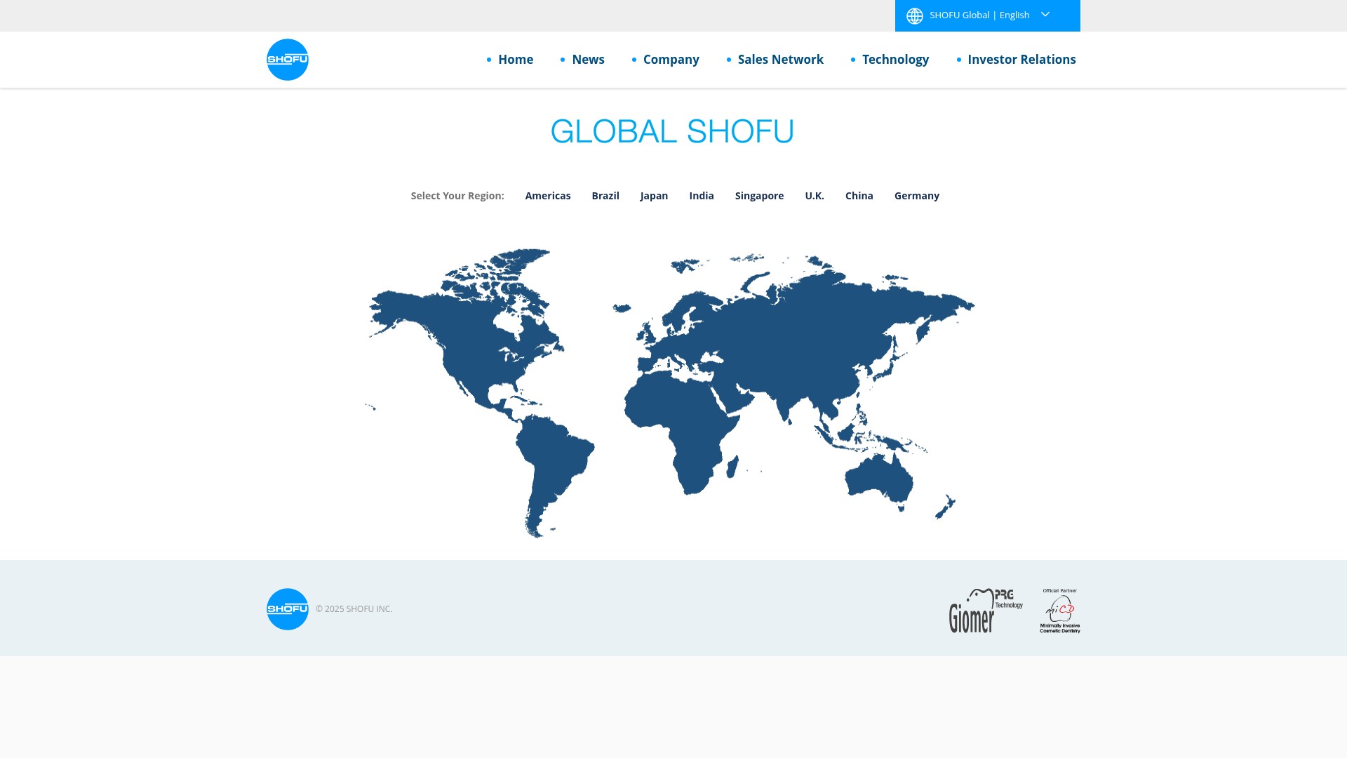 Screenshot of www.shofu.com