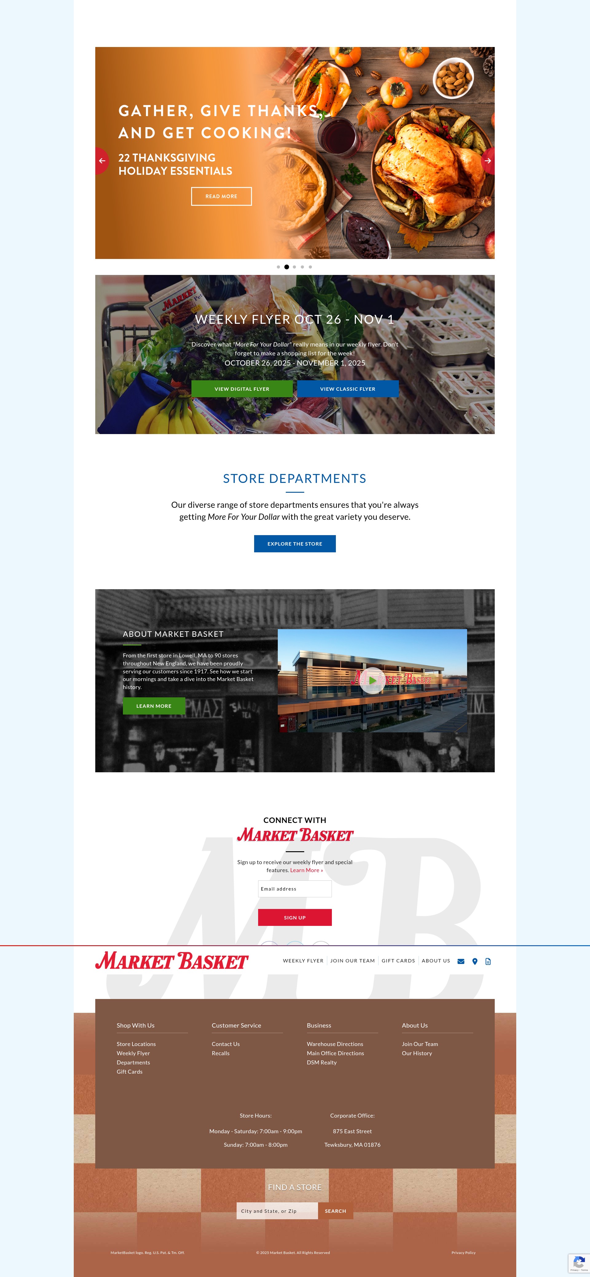 Screenshot of www.shopmarketbasket.com