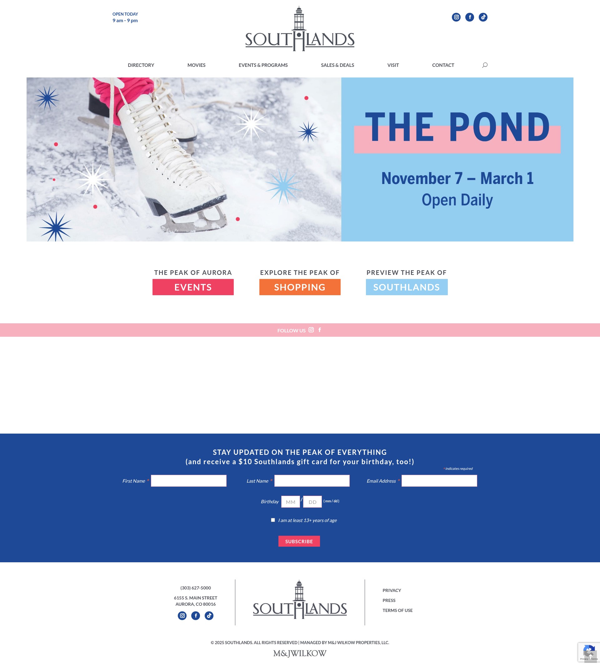 Screenshot of www.shopsouthlands.com