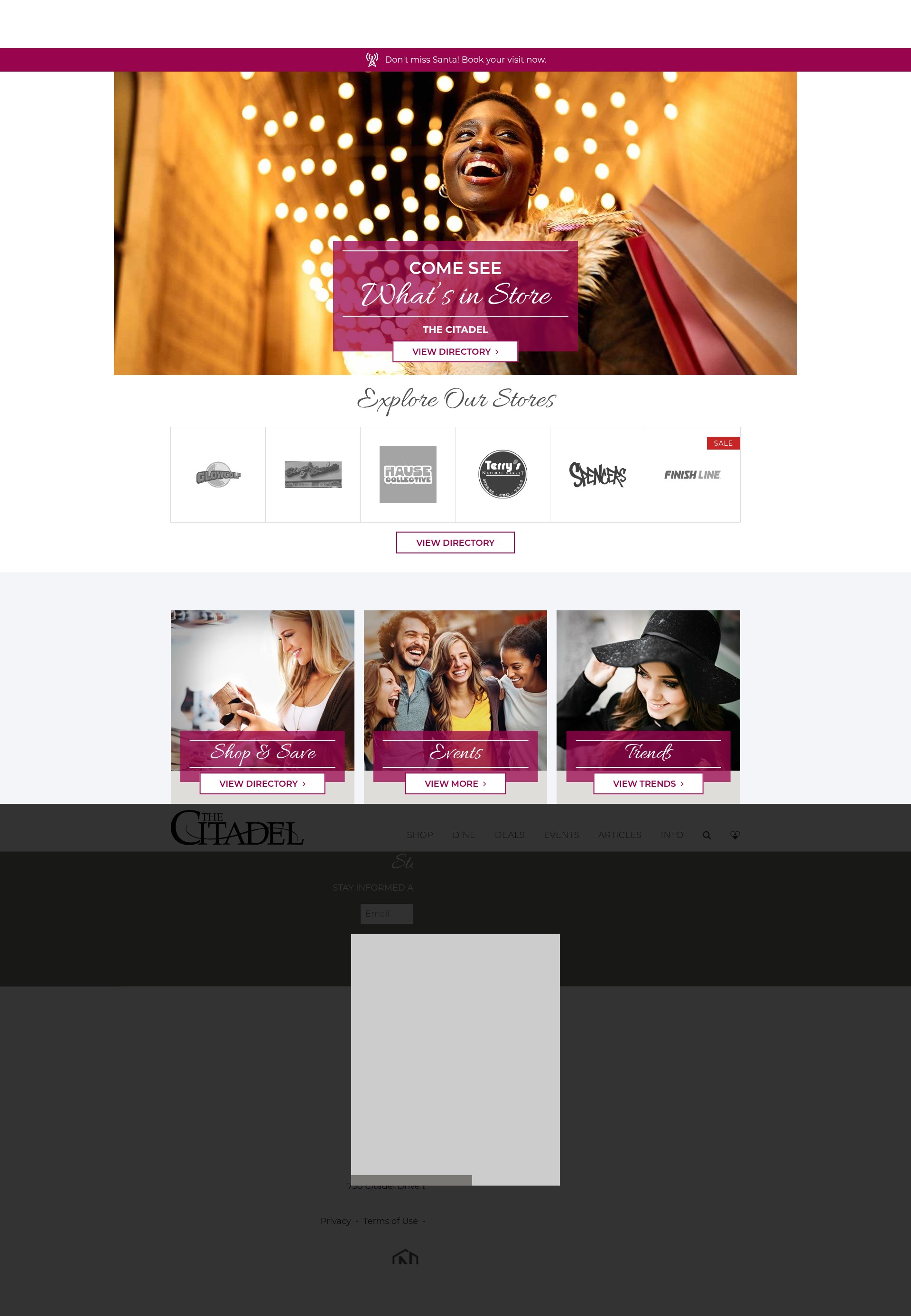 Screenshot of www.shopthecitadel.com