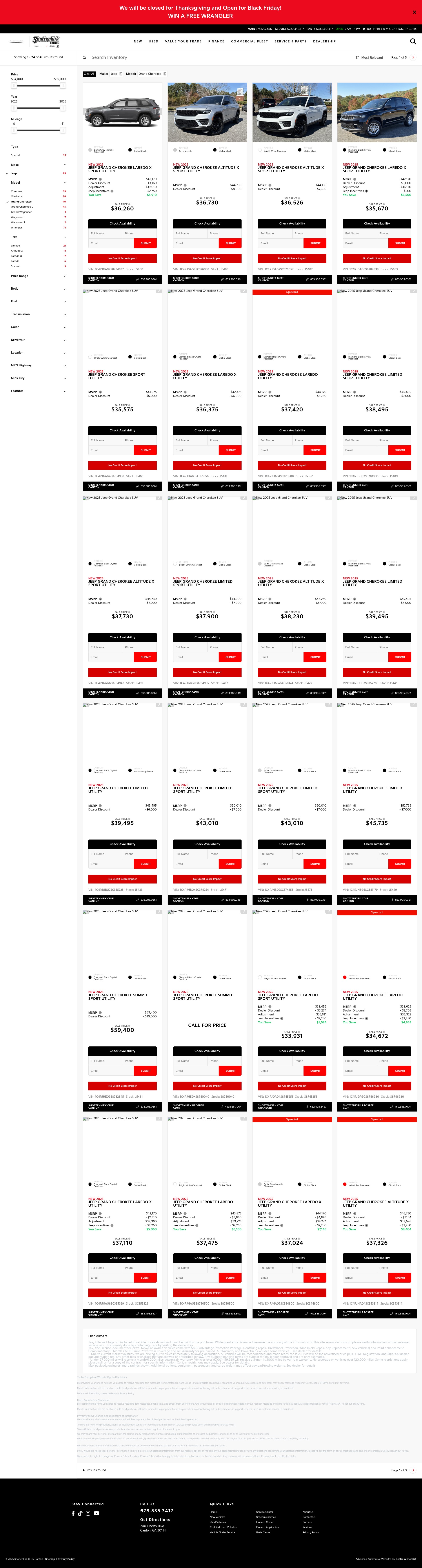 Screenshot of www.shottenkirkchrysler.com