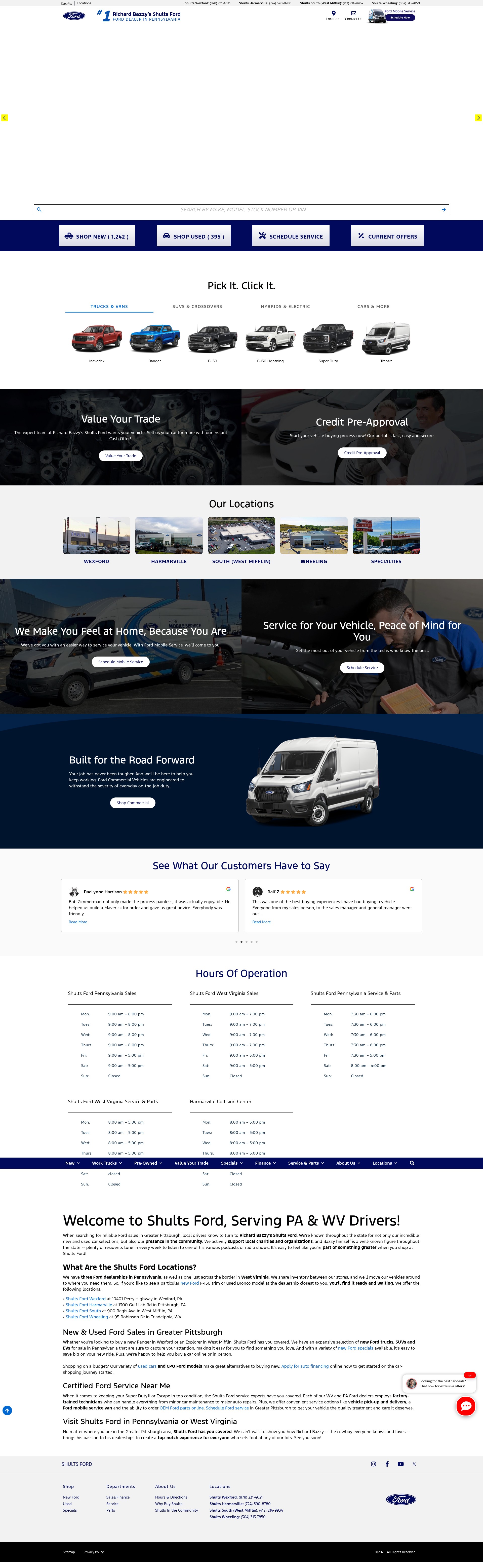 Screenshot of www.shultsford.com