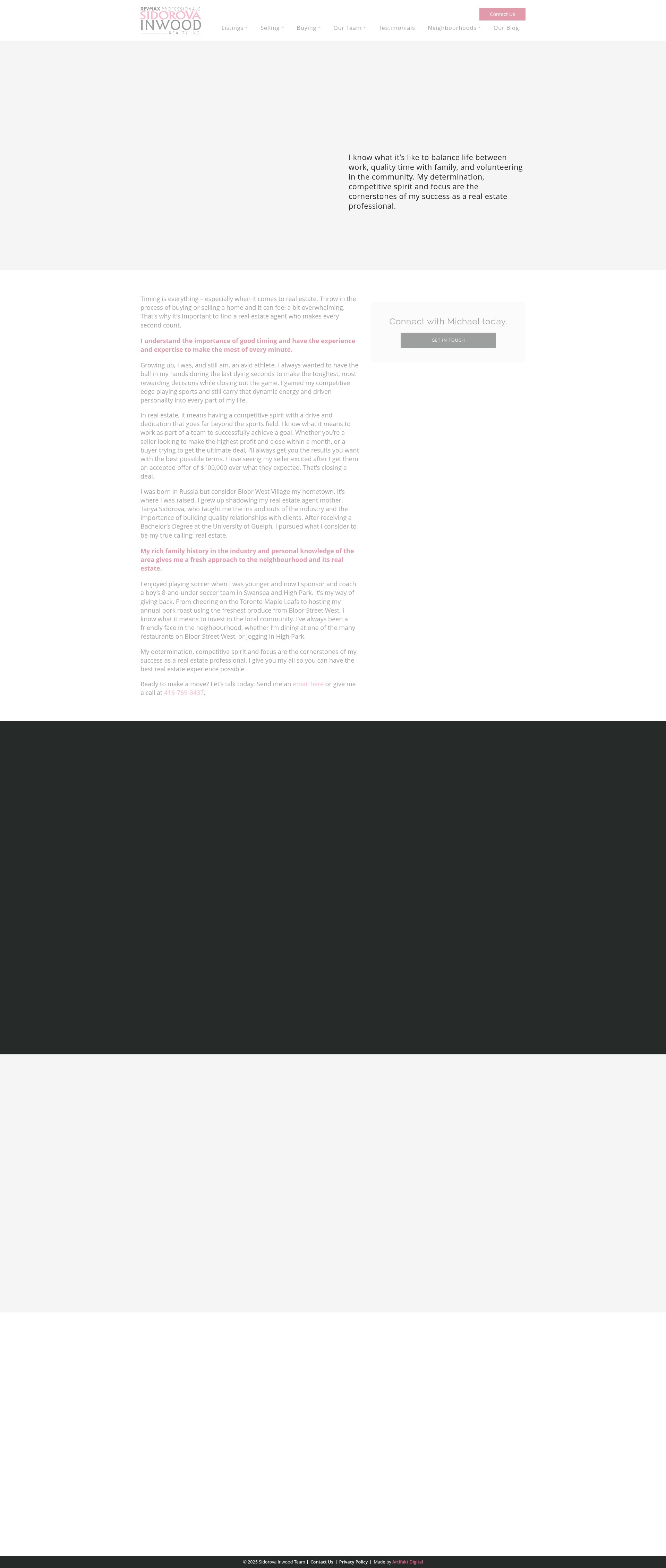 Screenshot of www.sidorovainwood.com