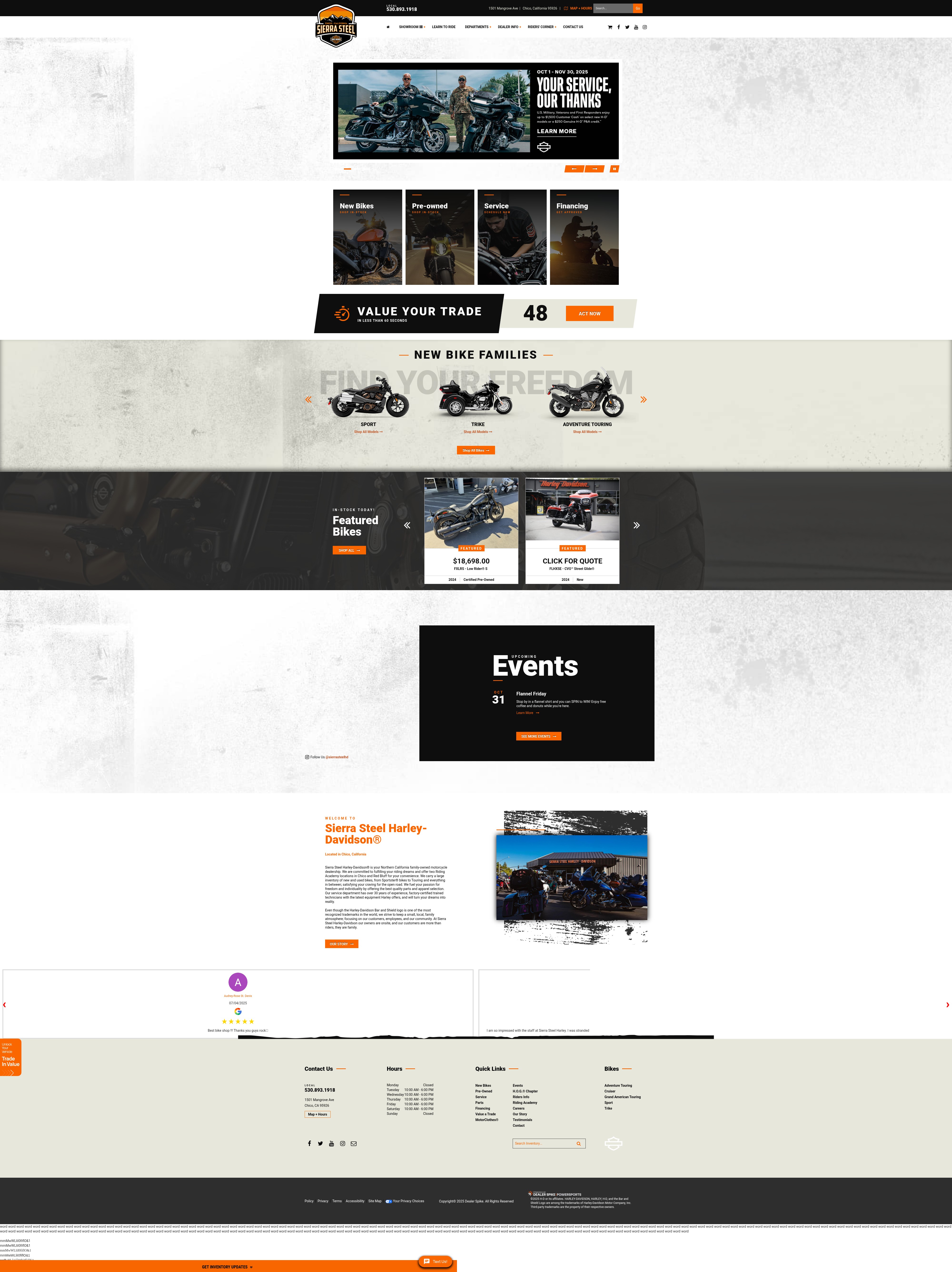 Screenshot of www.sierrasteelhd.com