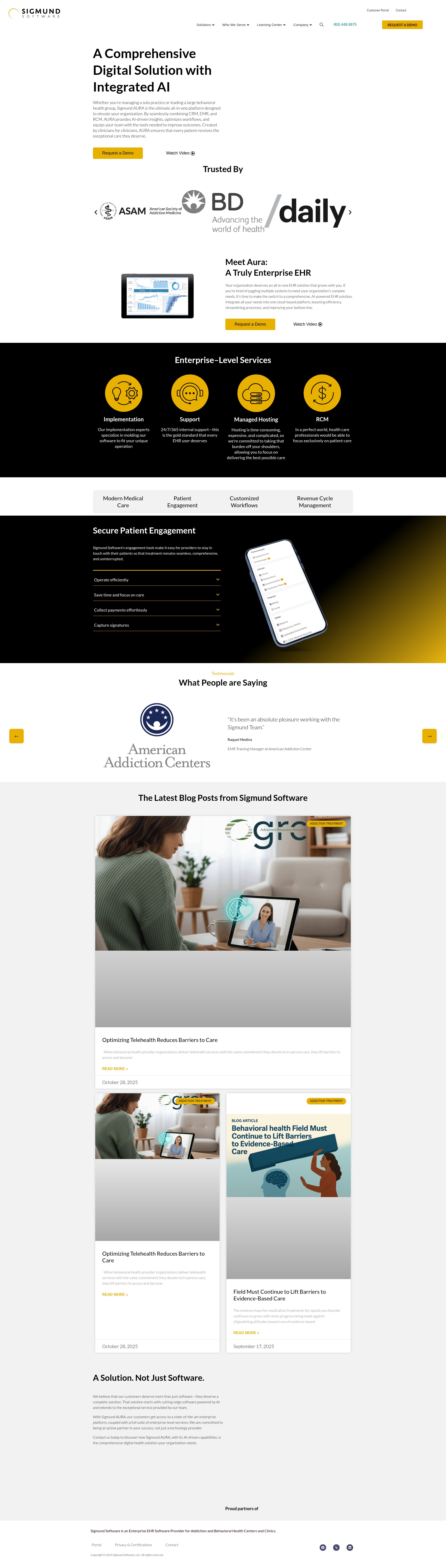 Screenshot of www.sigmundsoftware.com