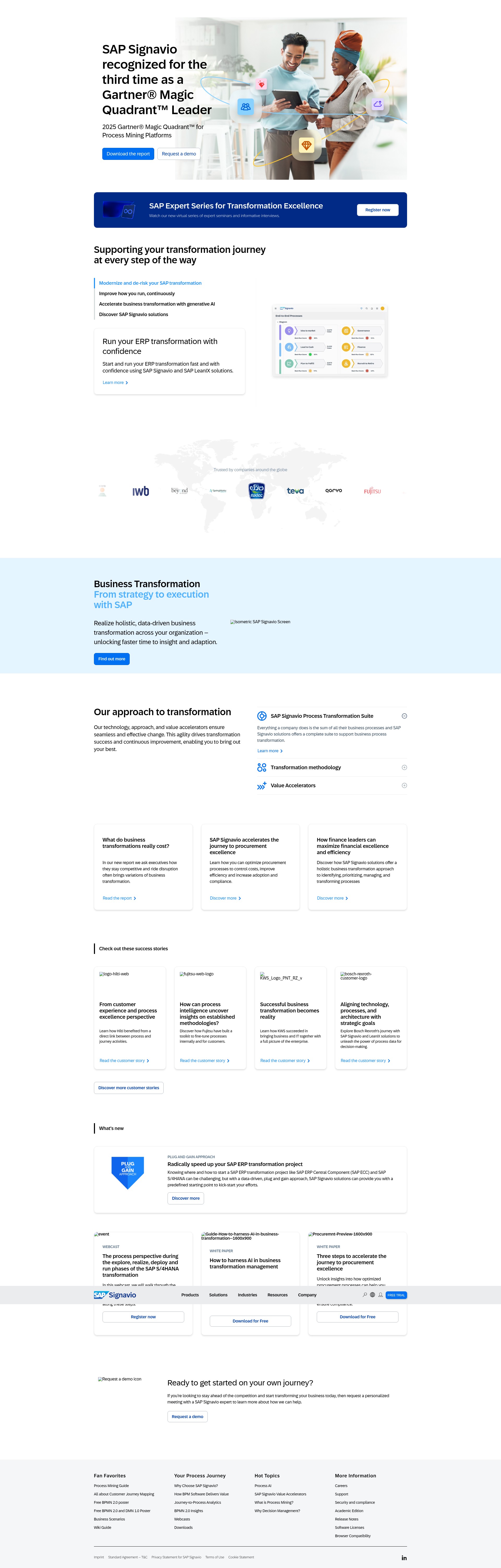 Screenshot of www.signavio.com